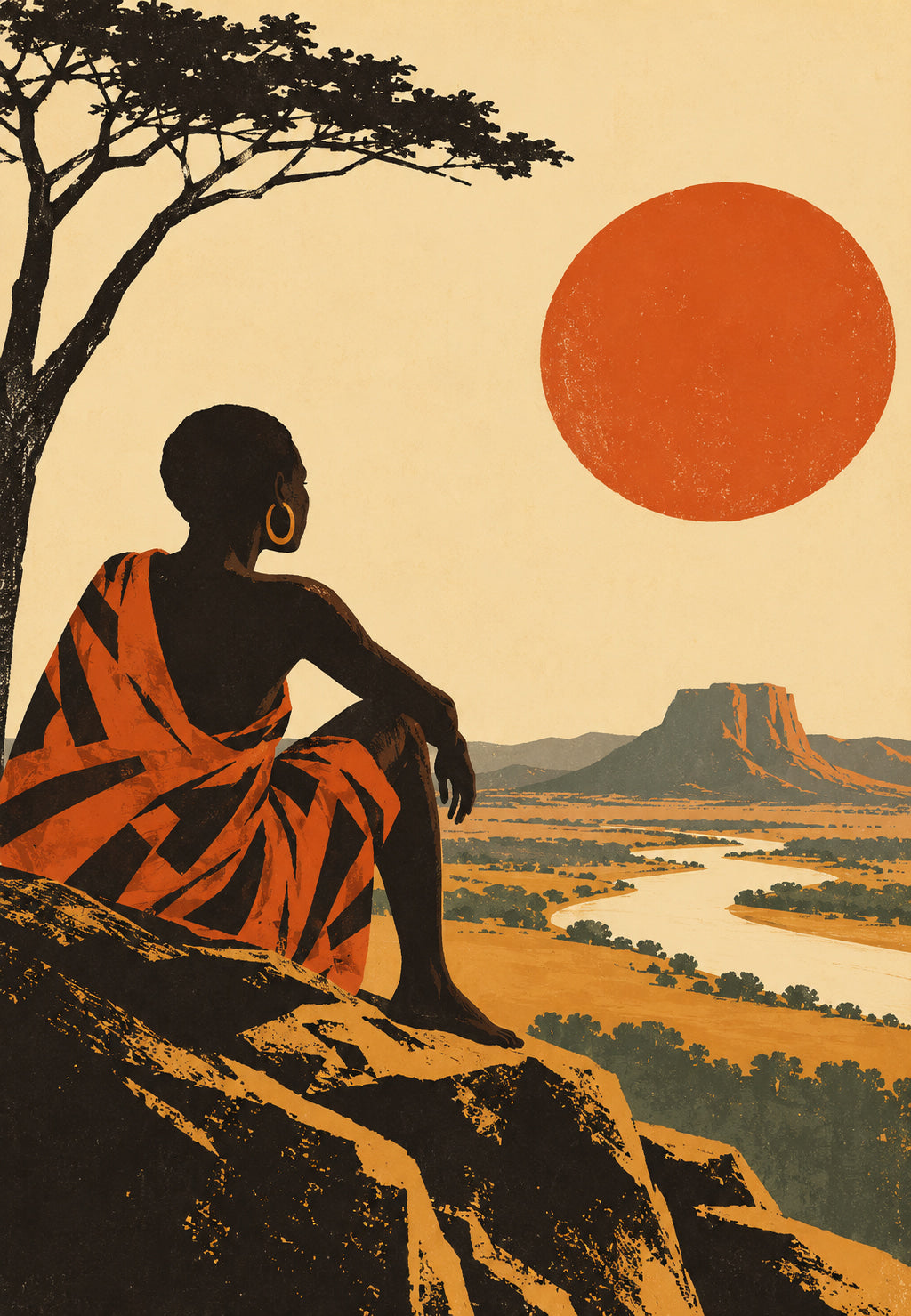 La pause sous l'acacia