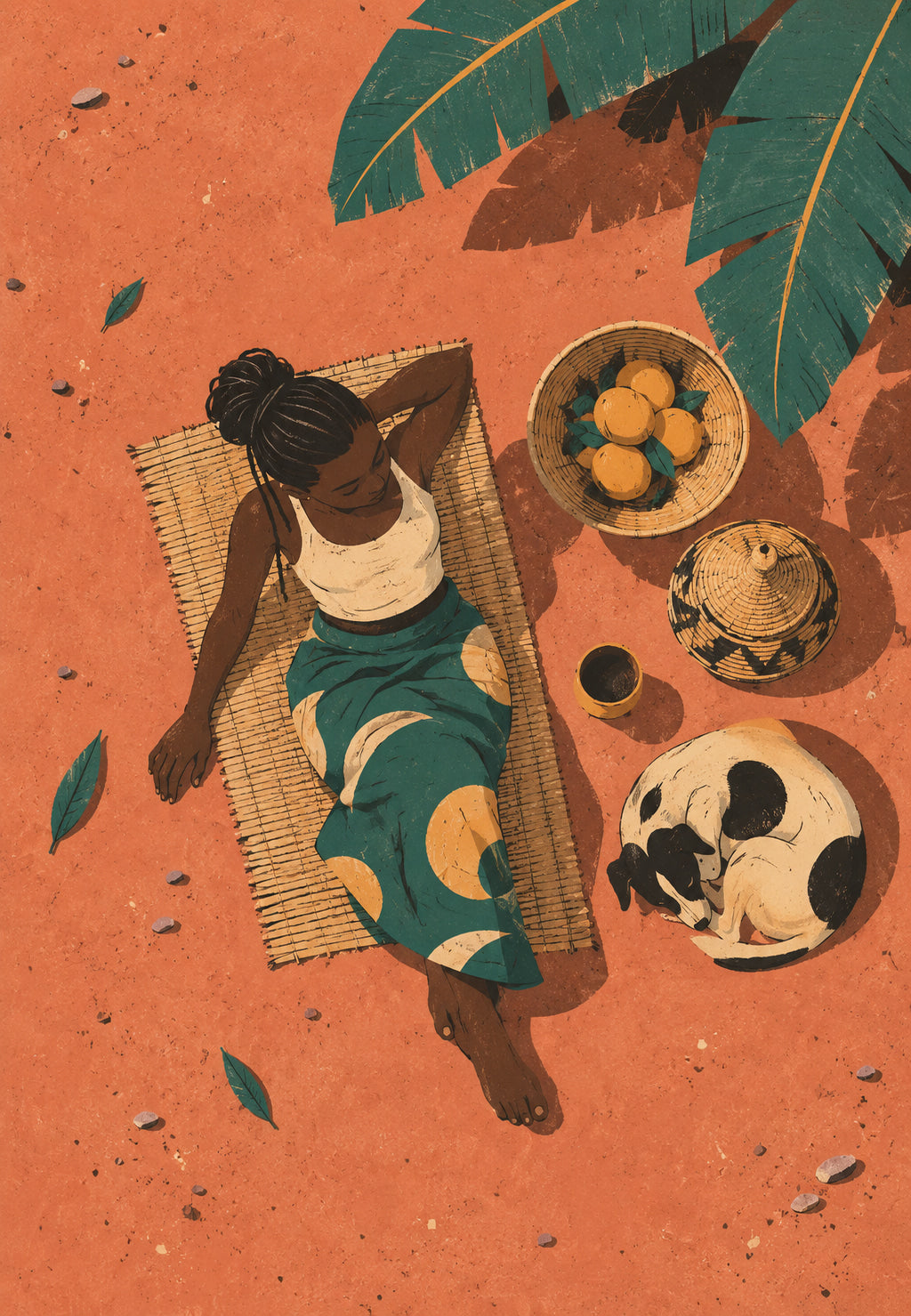 Rest beneath Banana Leaves