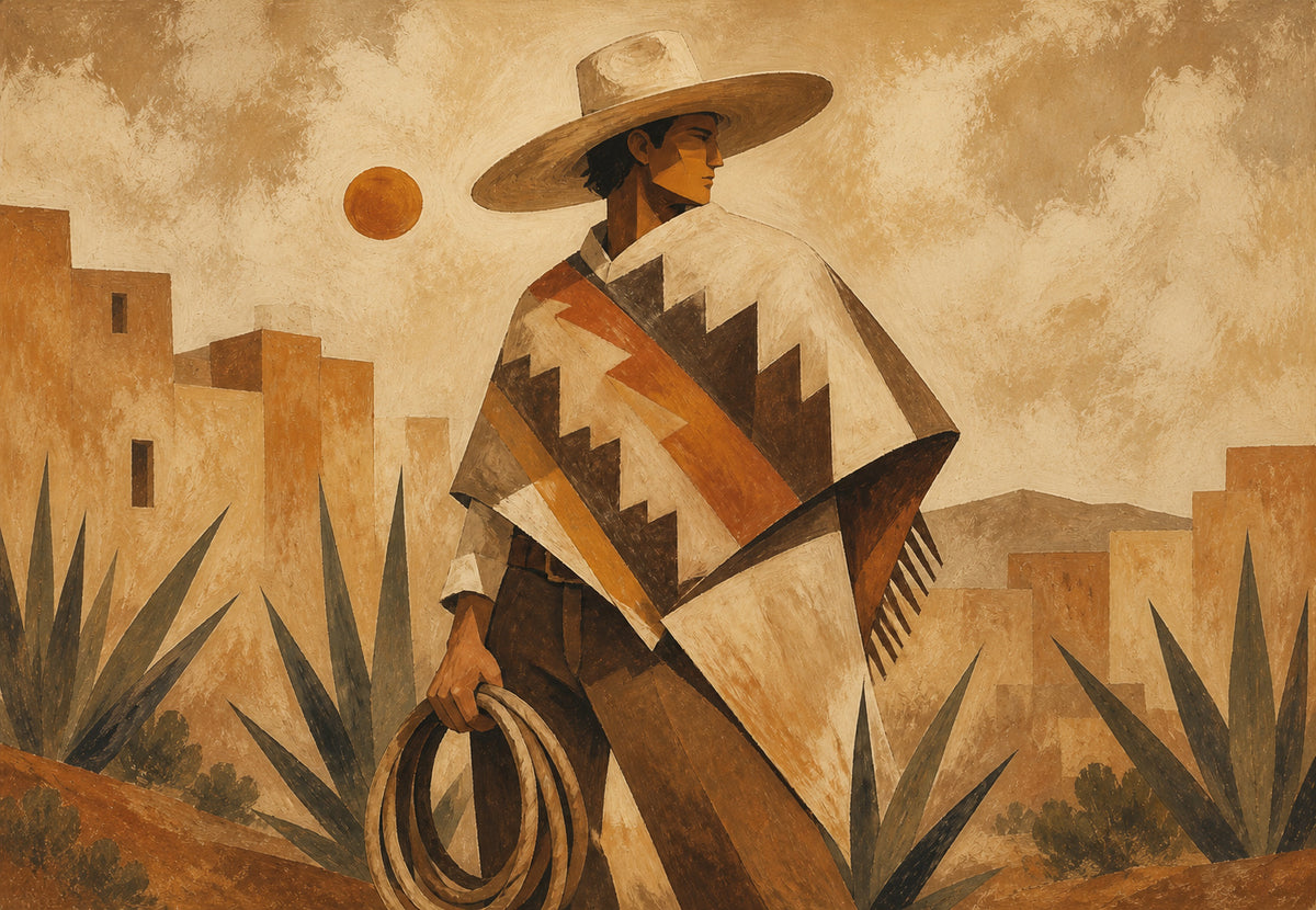 El vaquero con lazo (Horizontal)