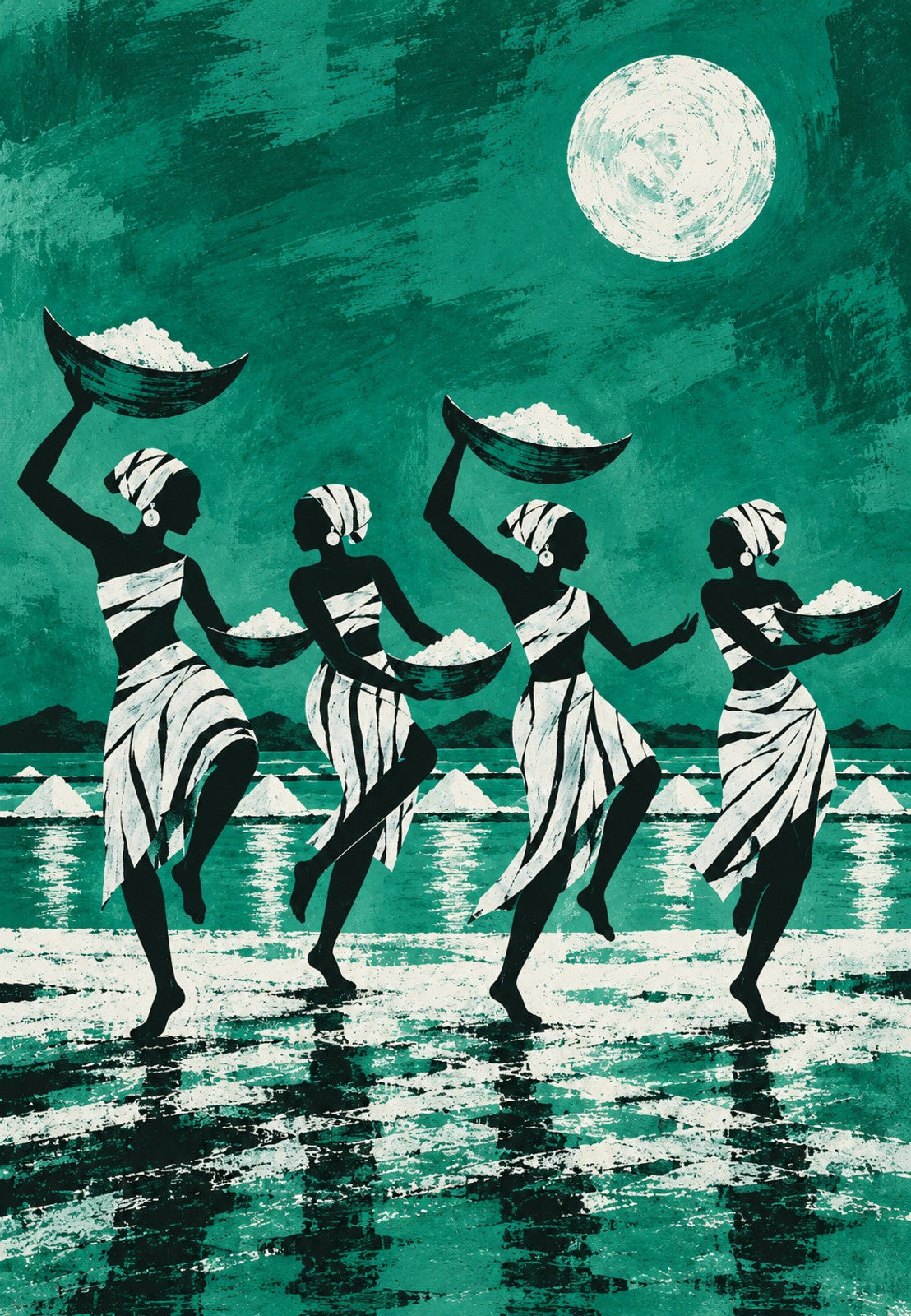 Salt Carriers in the Moonlight