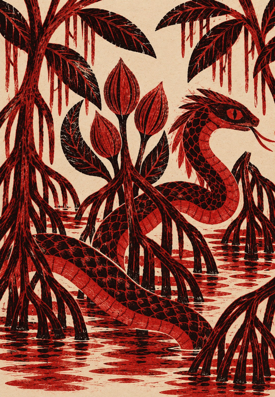 Red Serpent of the Mangroves