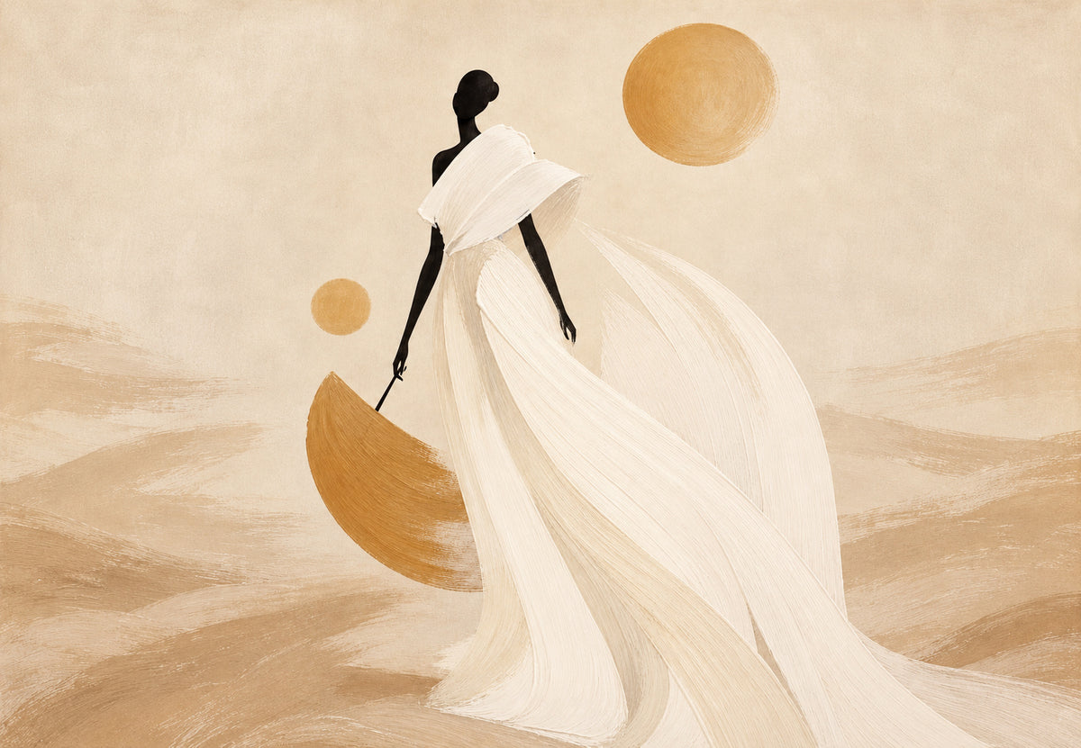 Das Kleid im Wind (Querformat)