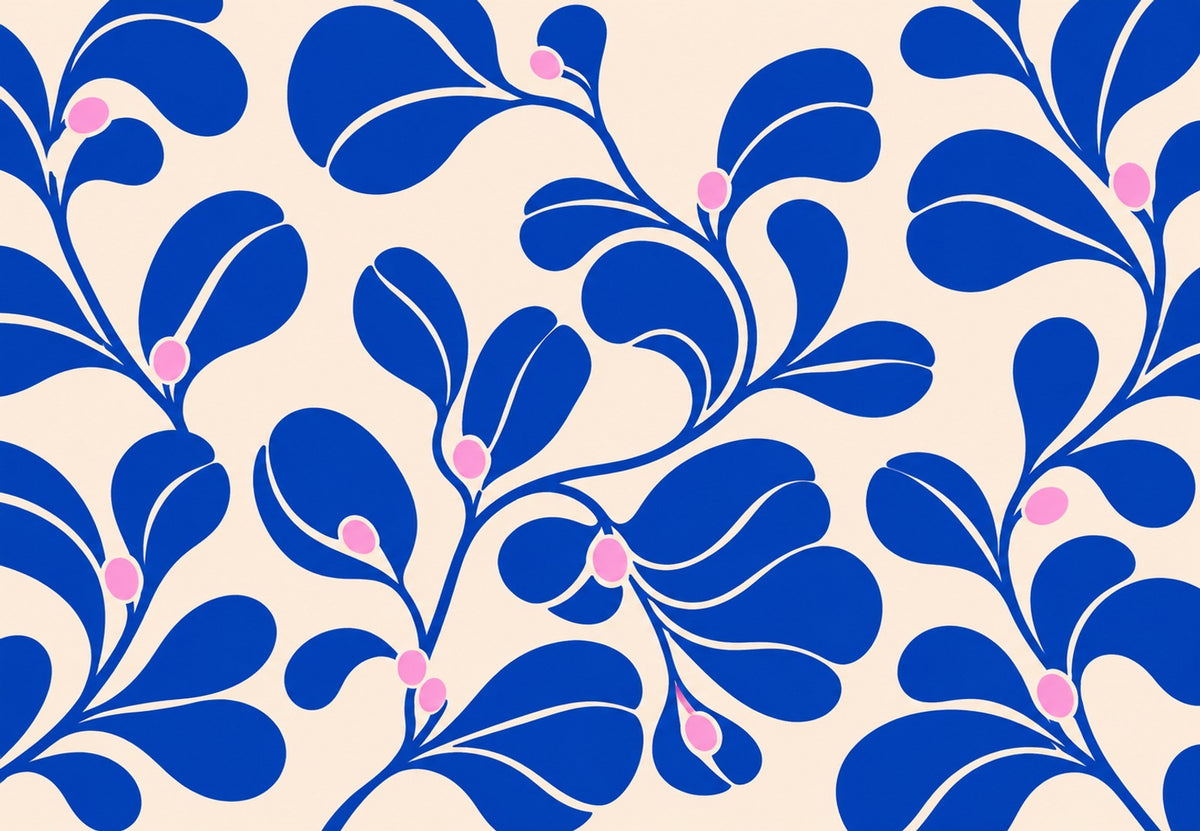 Blue foliage and pink berries (Landscape)