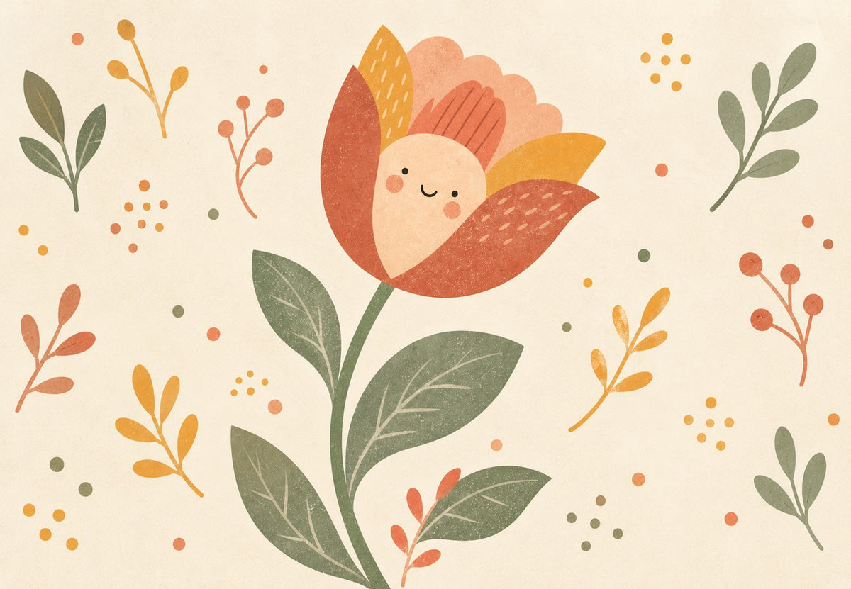 Smiling Flower with Soft Petals (Landscape)