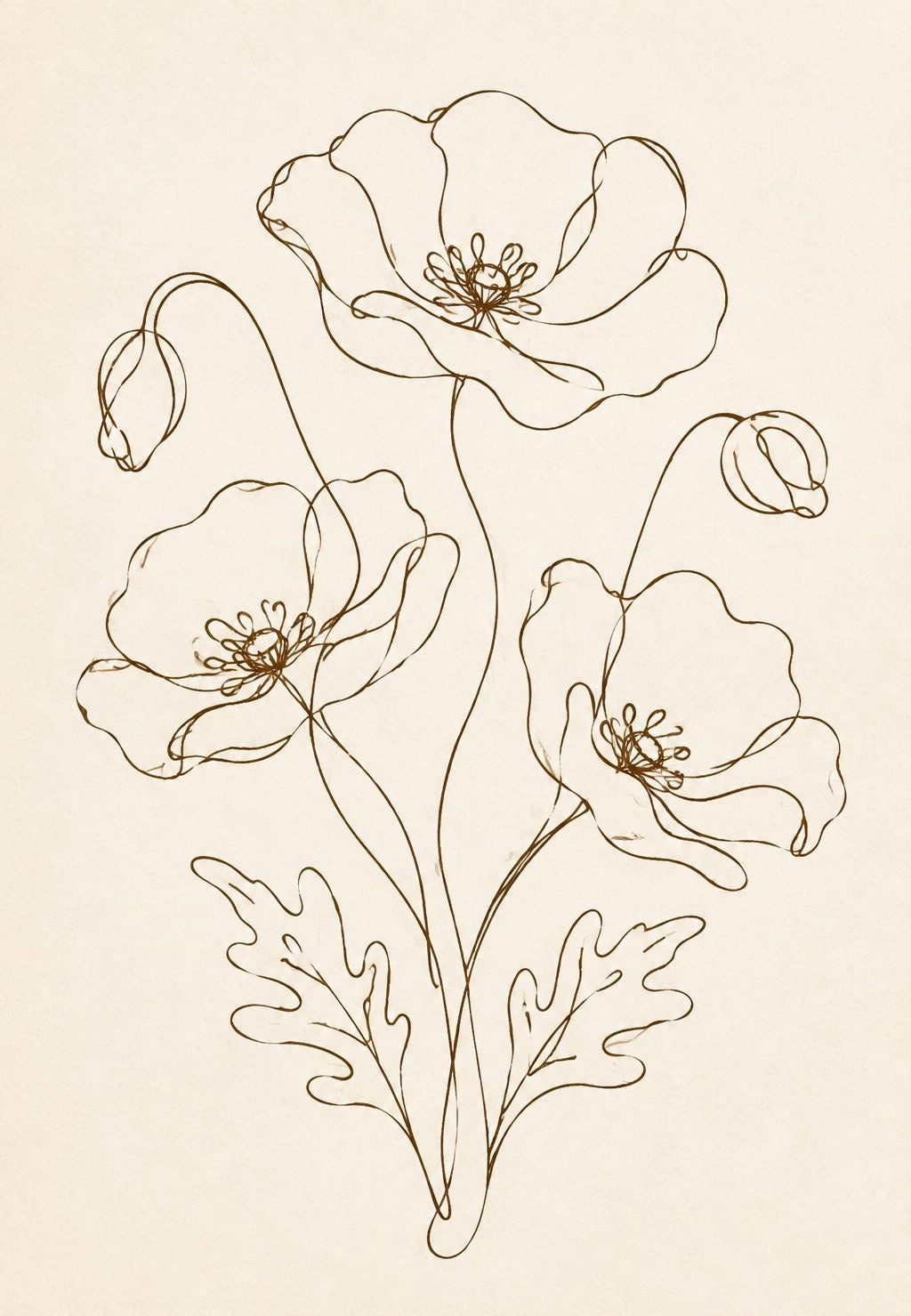 Mazzo di papaveri
