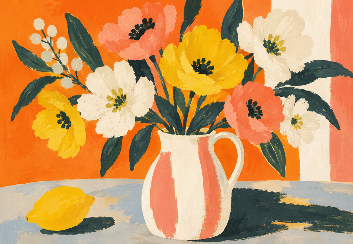 Bouquet and Lemon (Landscape)