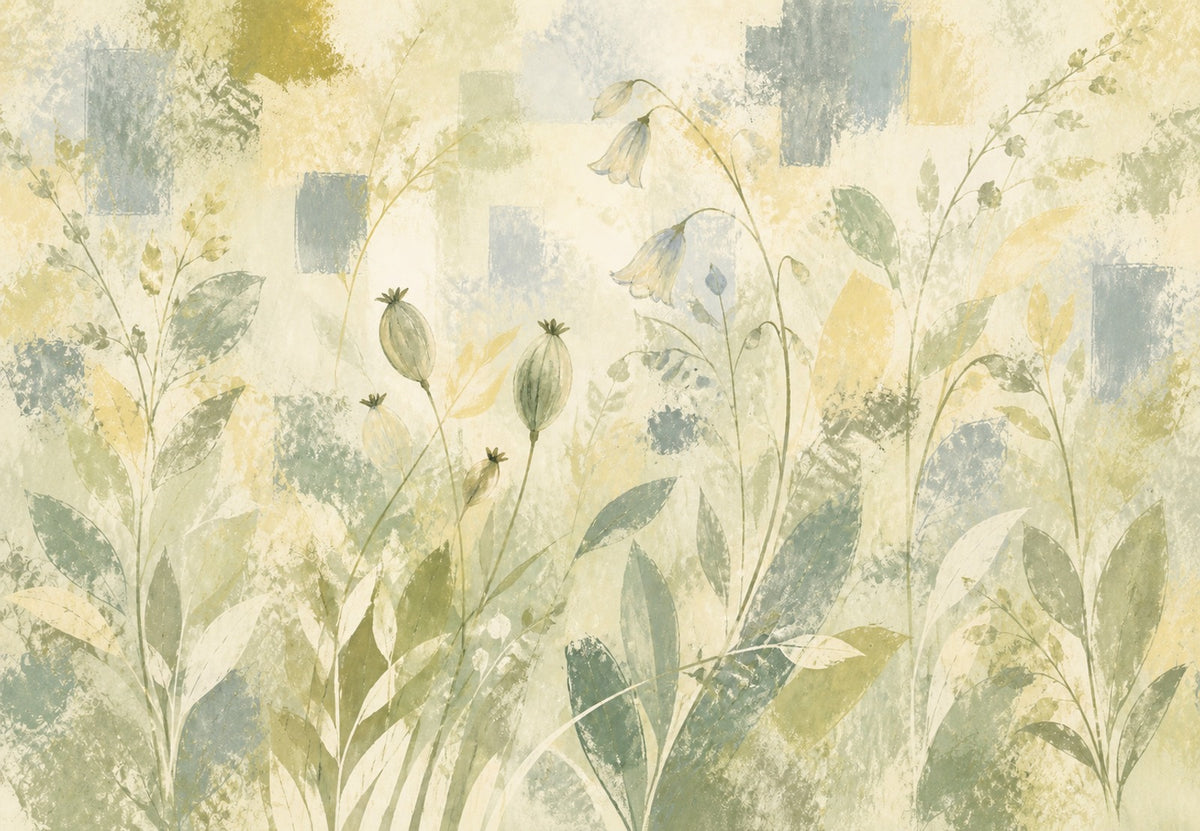 Glockenblumen und Wiesensamen (Querformat)
