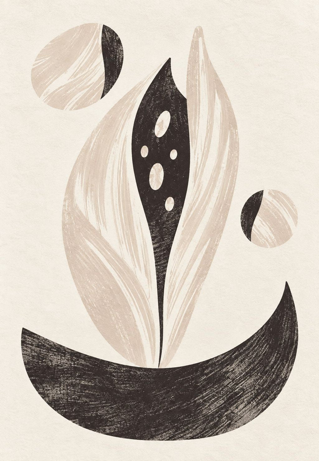 Leaf and Crescent Moons