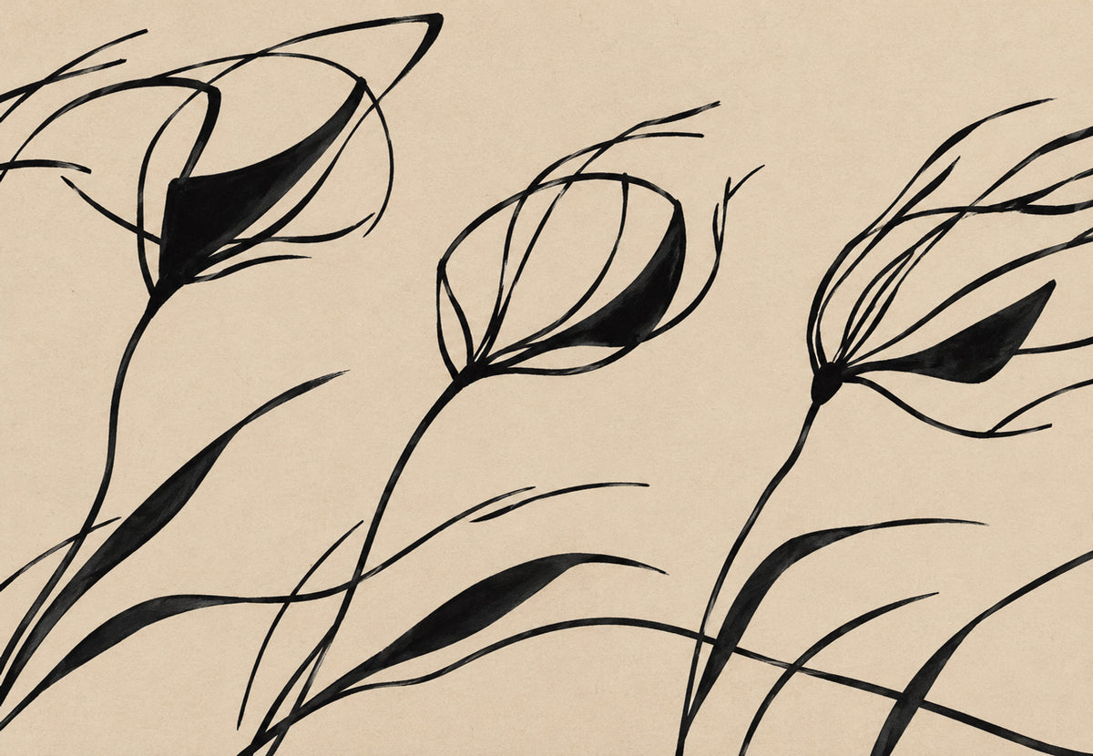 Wildblumen im Wind (Querformat)
