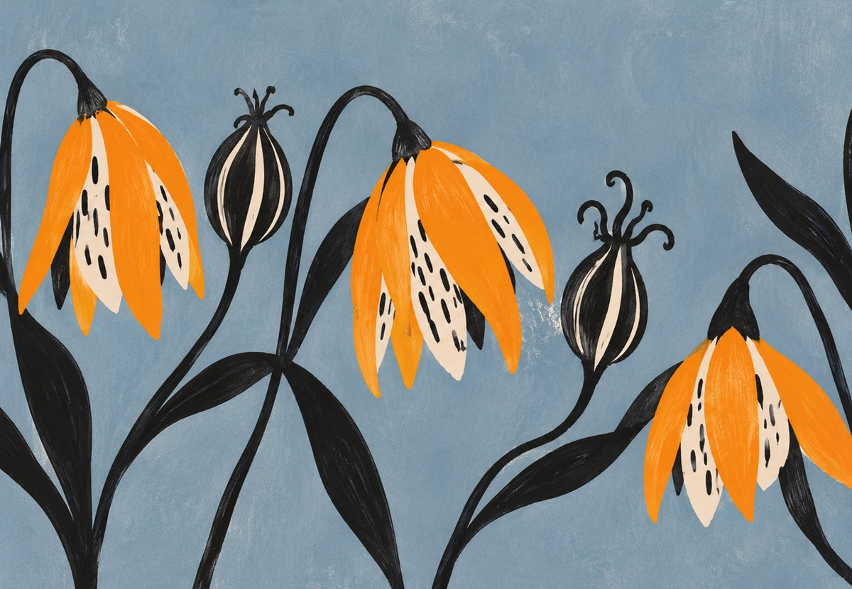 Gesprenkelte Fritillarien (Querformat)