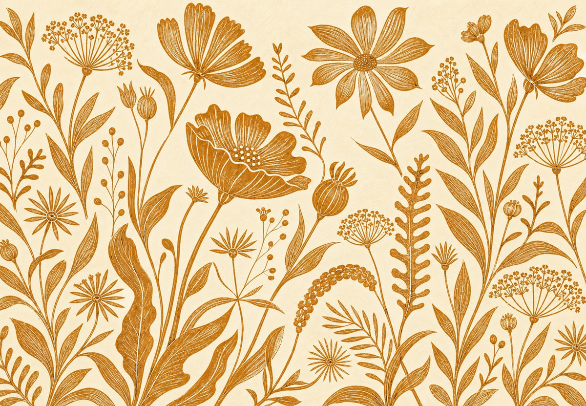 Goldenes Herbarium (Querformat)