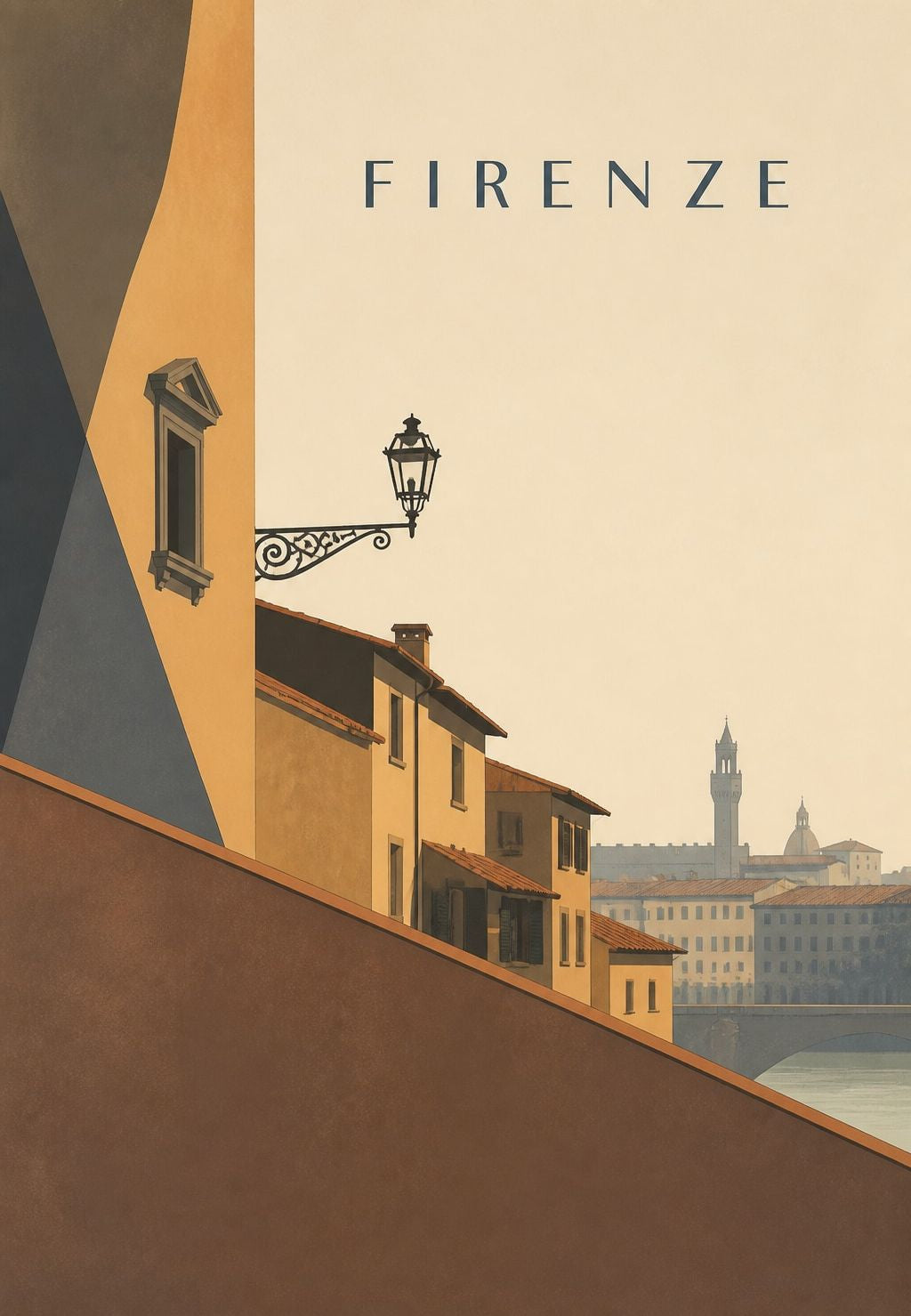 Florence - La ruelle qui descend vers le fleuve