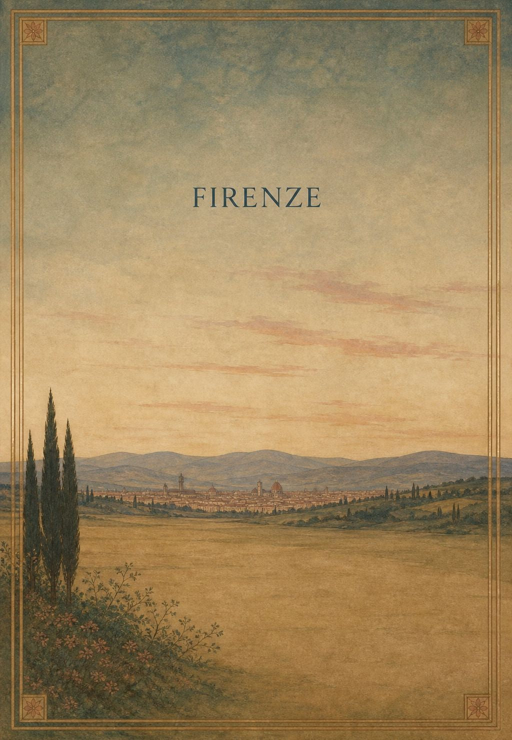 Florenz - Die Stadt hinter dem Zypressenfeld