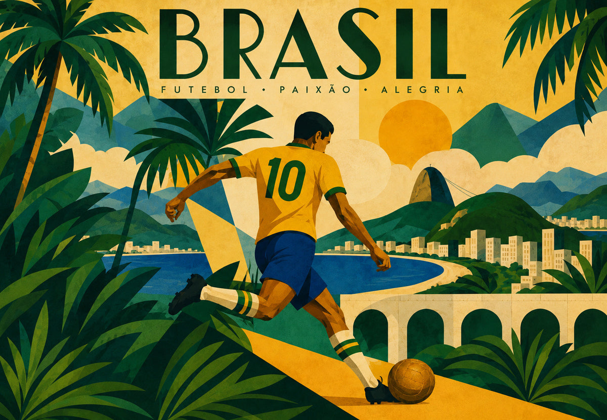 Brasilien - Steget i gult (Liggande)