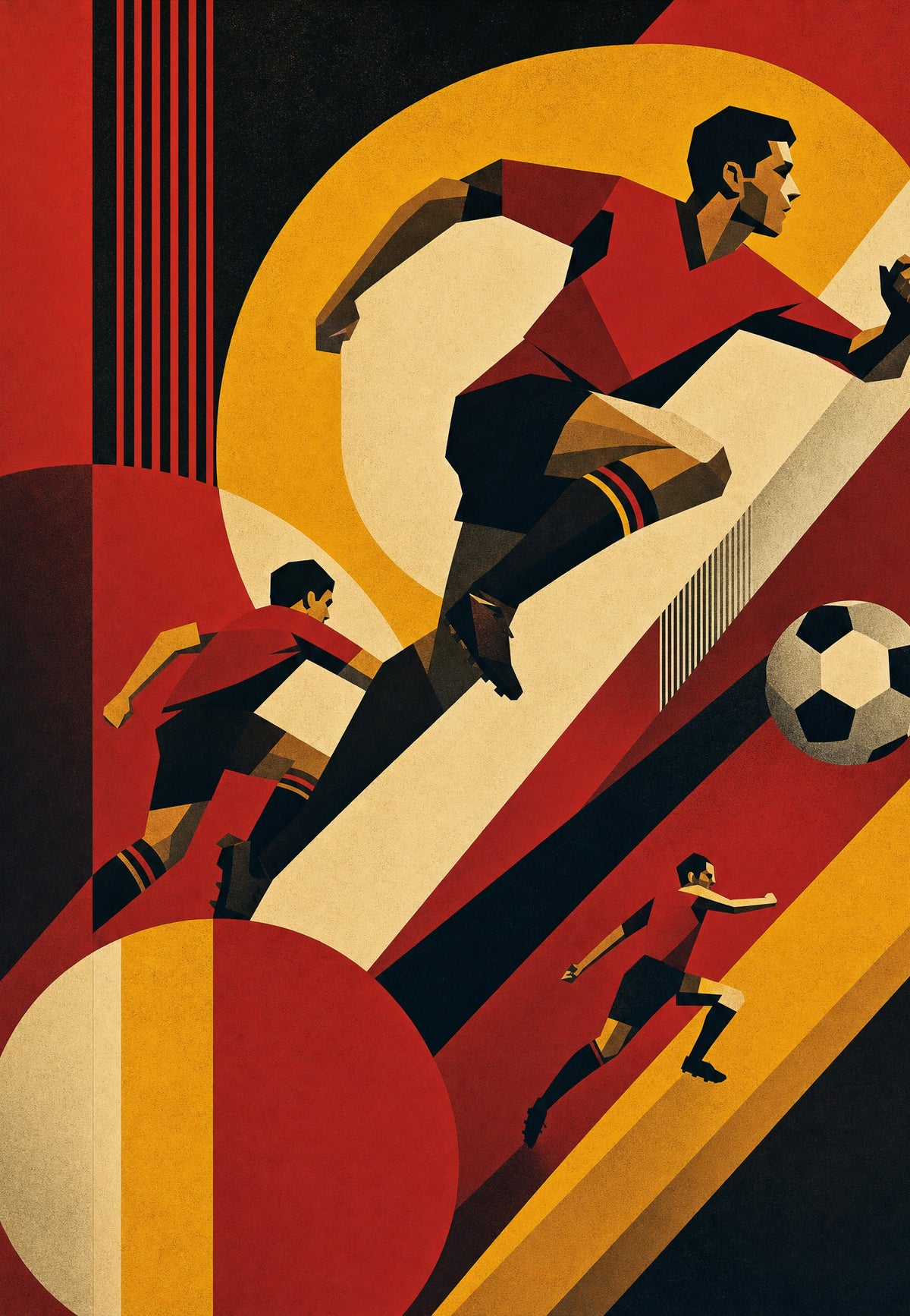 Joueurs en mouvement