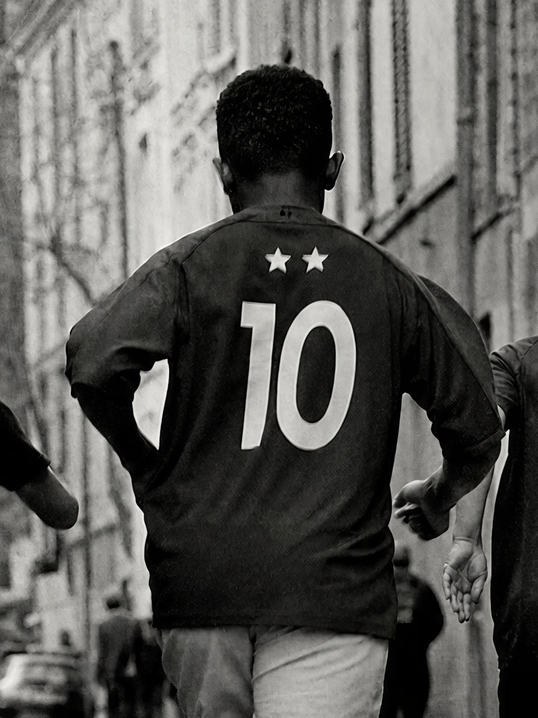 Detail a taille reelle du tirage, affiche football france partie dans la ruelle