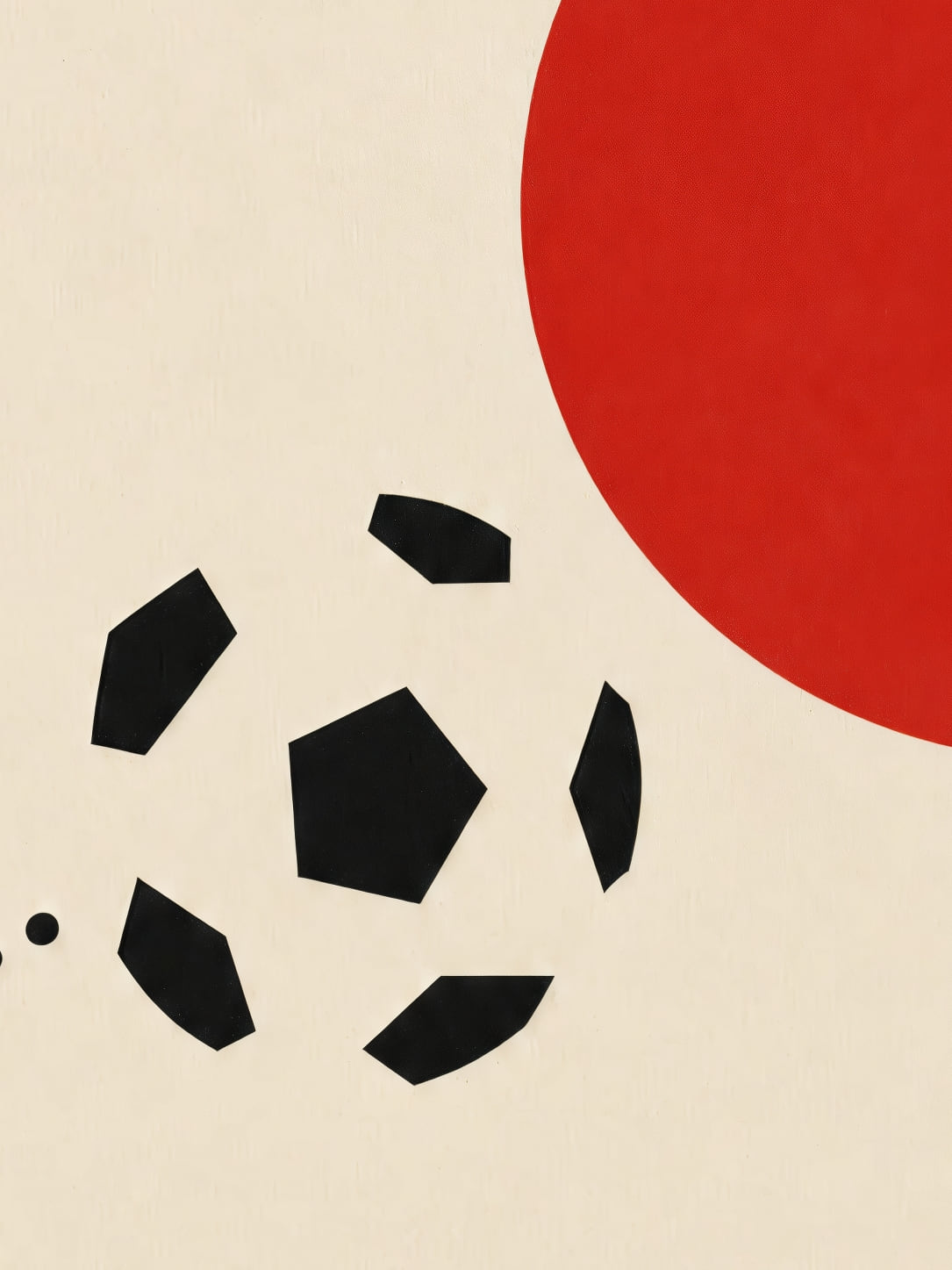 Detail a taille reelle du tirage, affiche football paris trajectoire