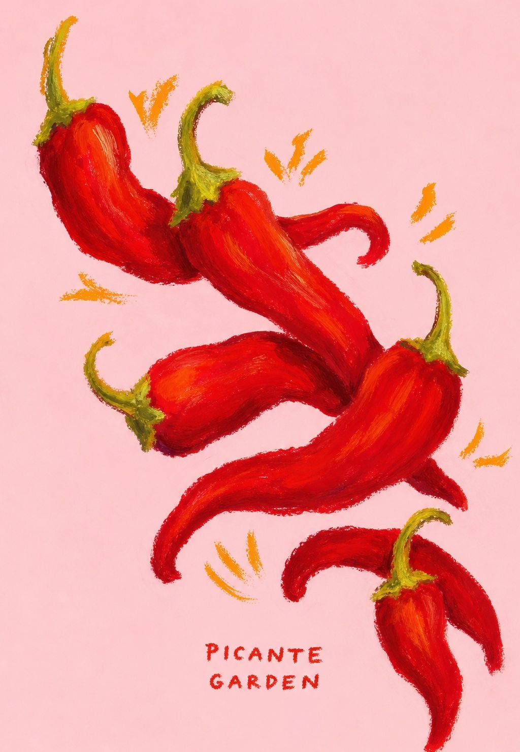 Die Chilis auf Rosa