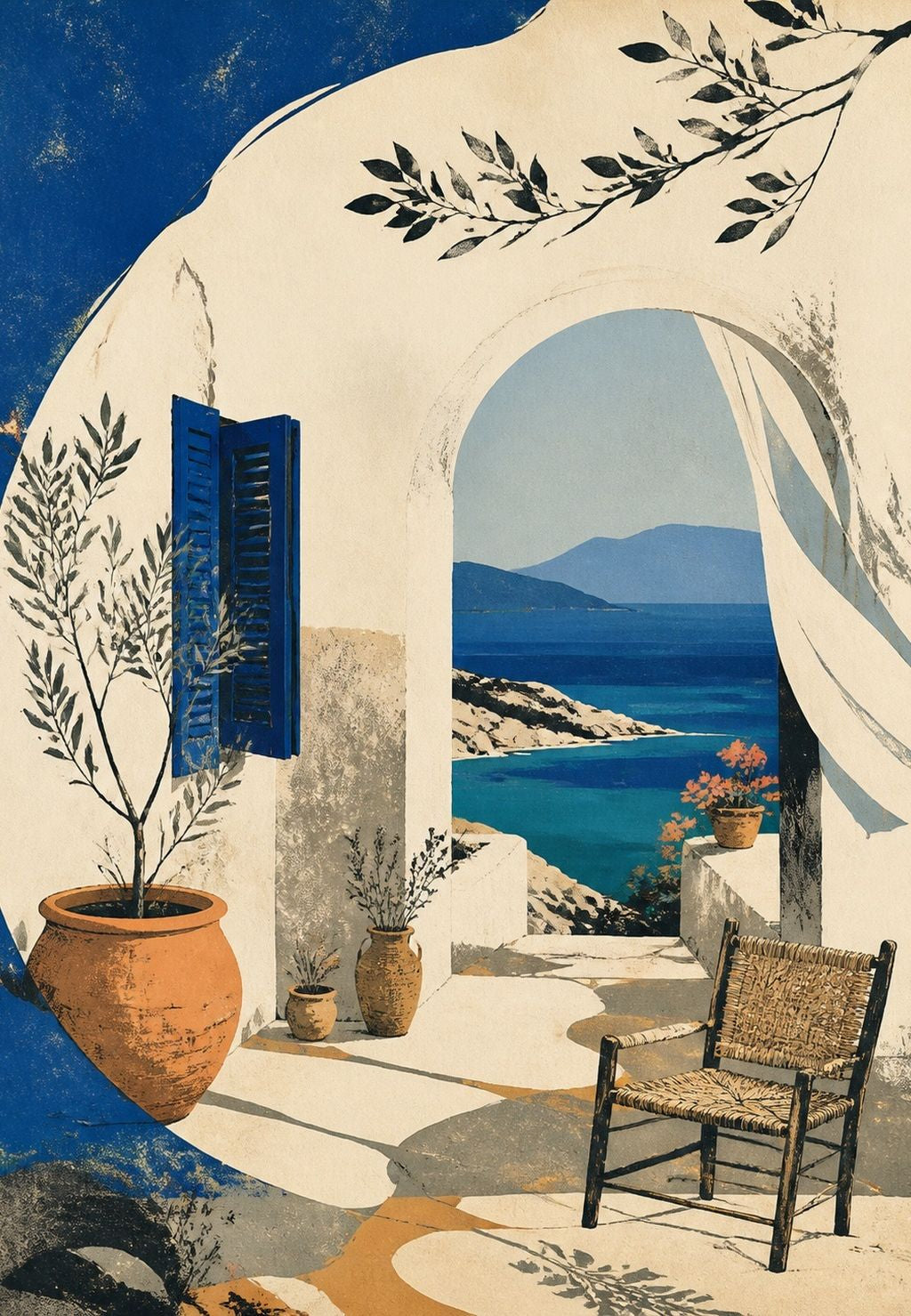 Greece - The arch open onto the bay