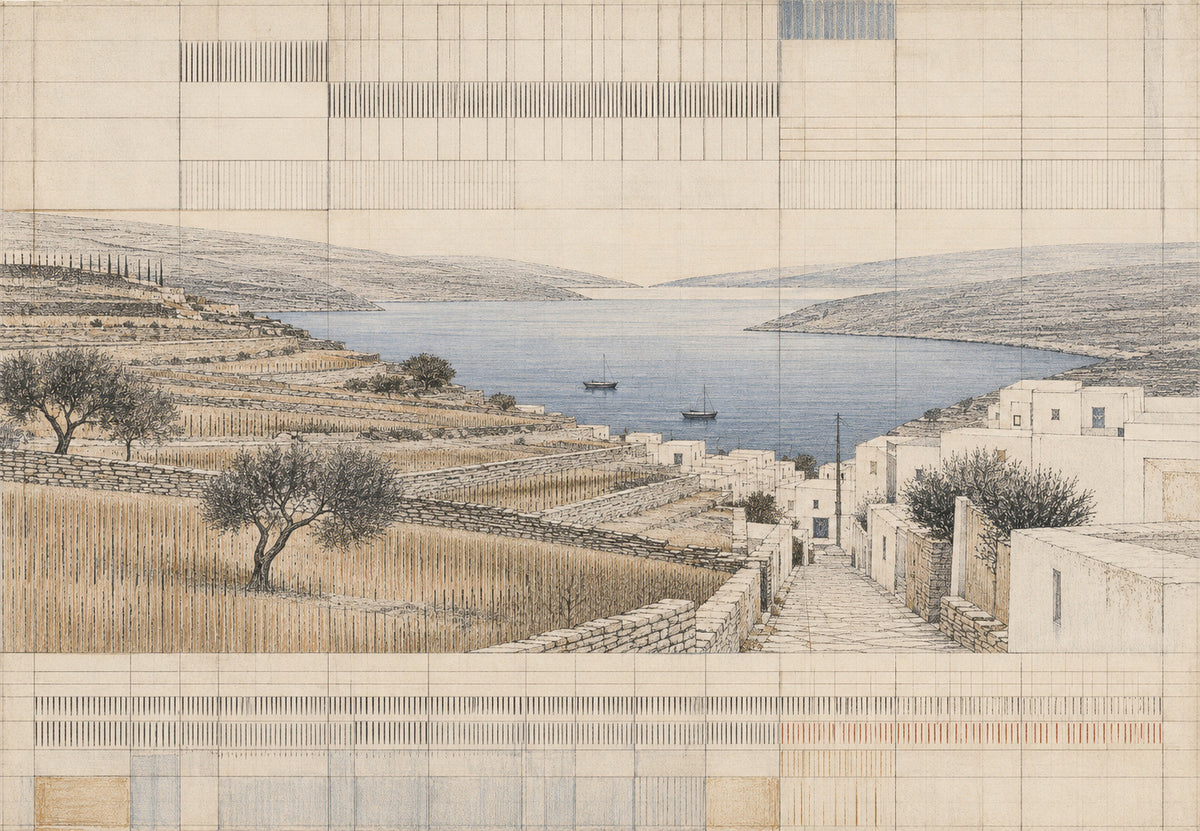 The pencil lane down to the bay (Landscape)