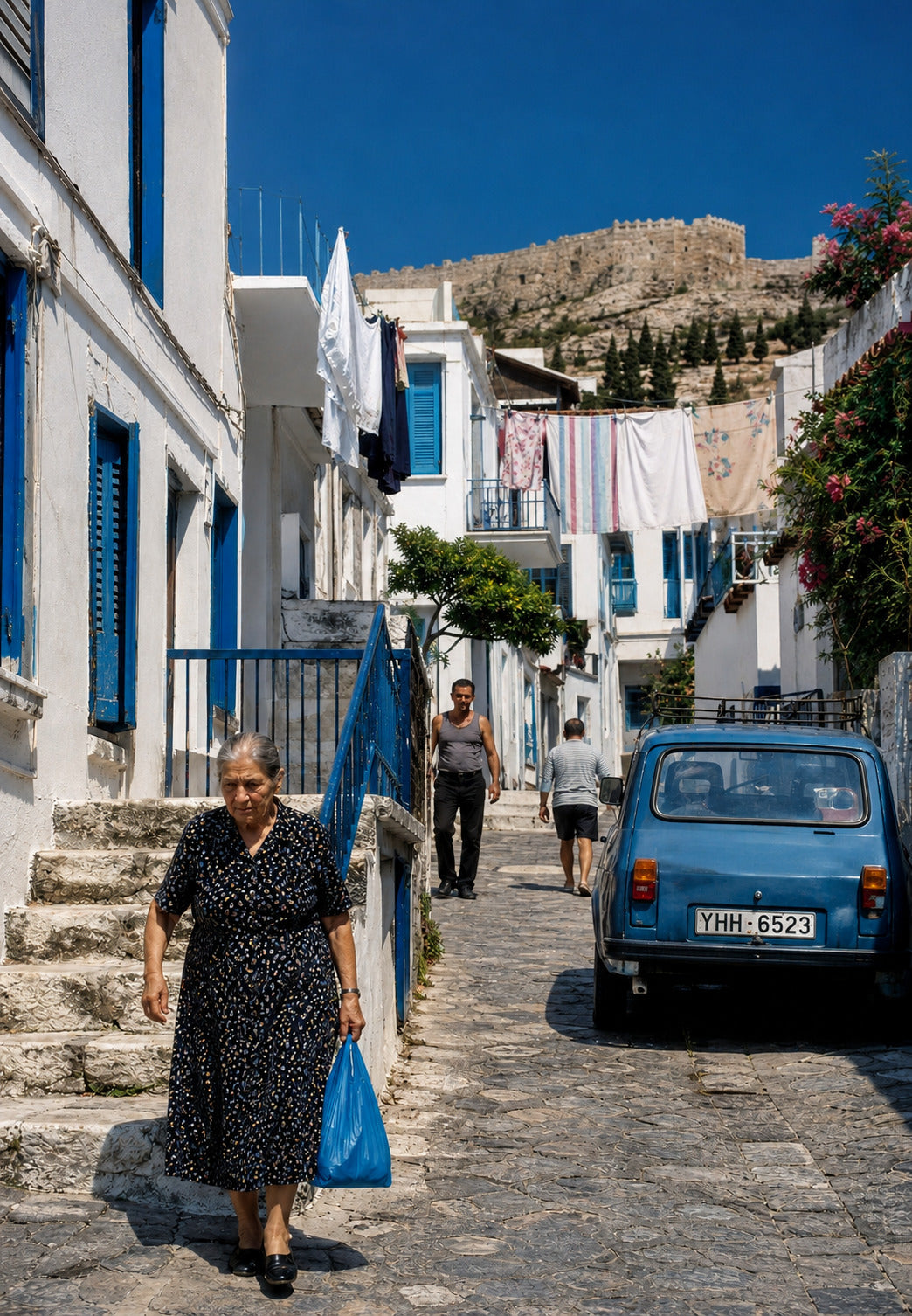 Greece - The lane below the fortress