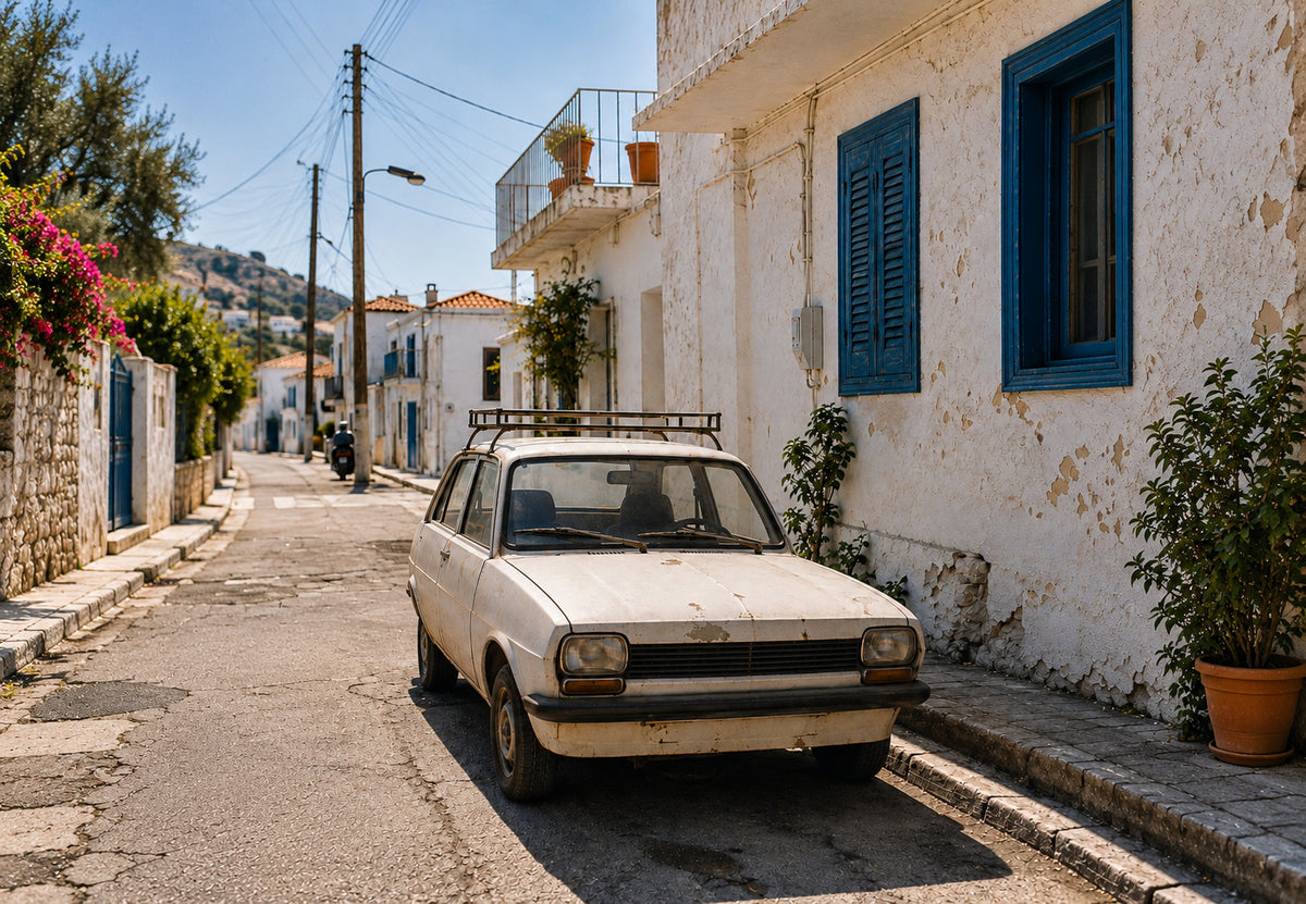 Greece - The old saloon in the lane (Landscape)