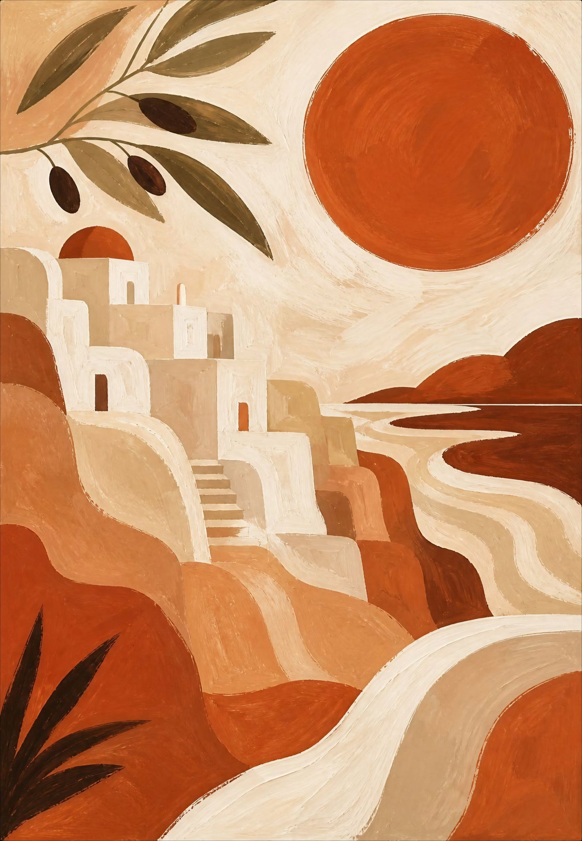 Le grand soleil de terre cuite