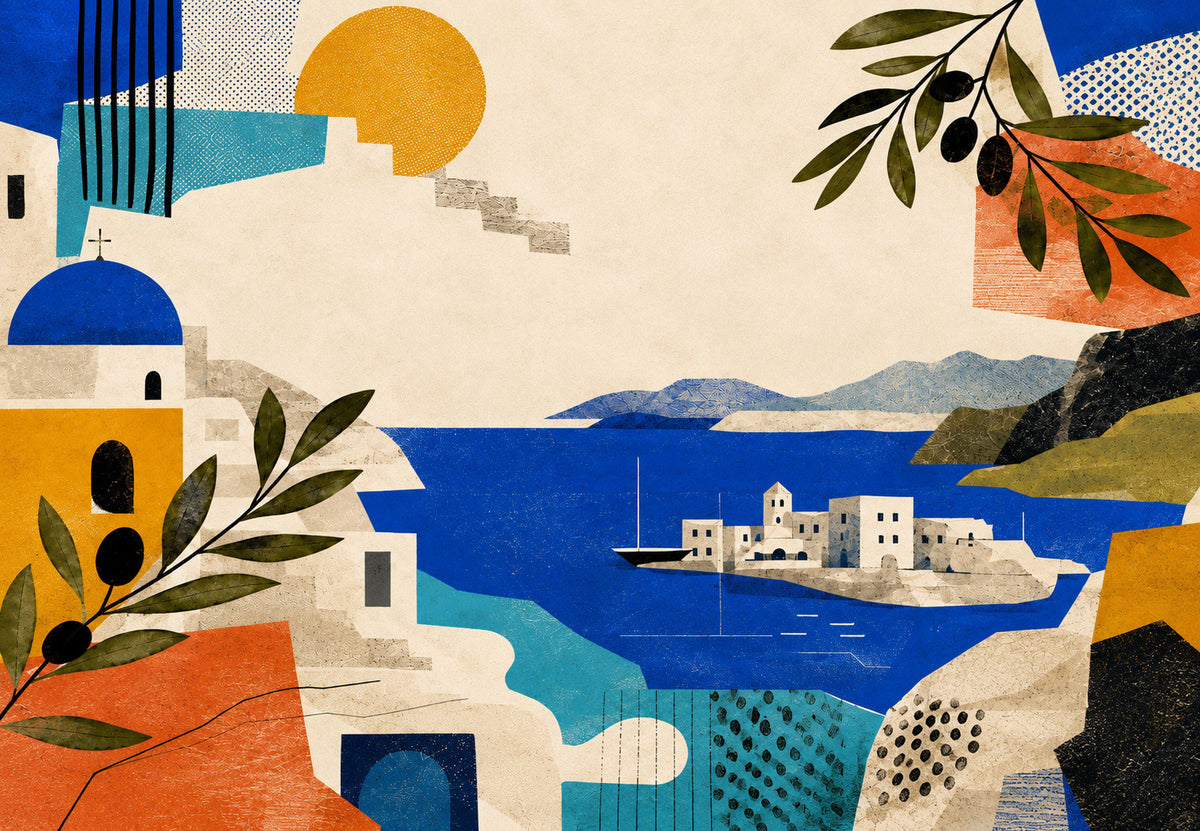 Greece - The hamlet at the end of the headland (Landscape)