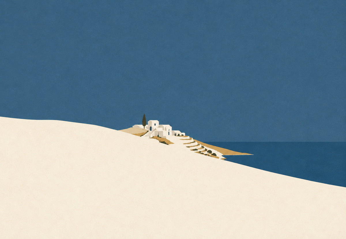 The village at the top of the dune (Landscape)