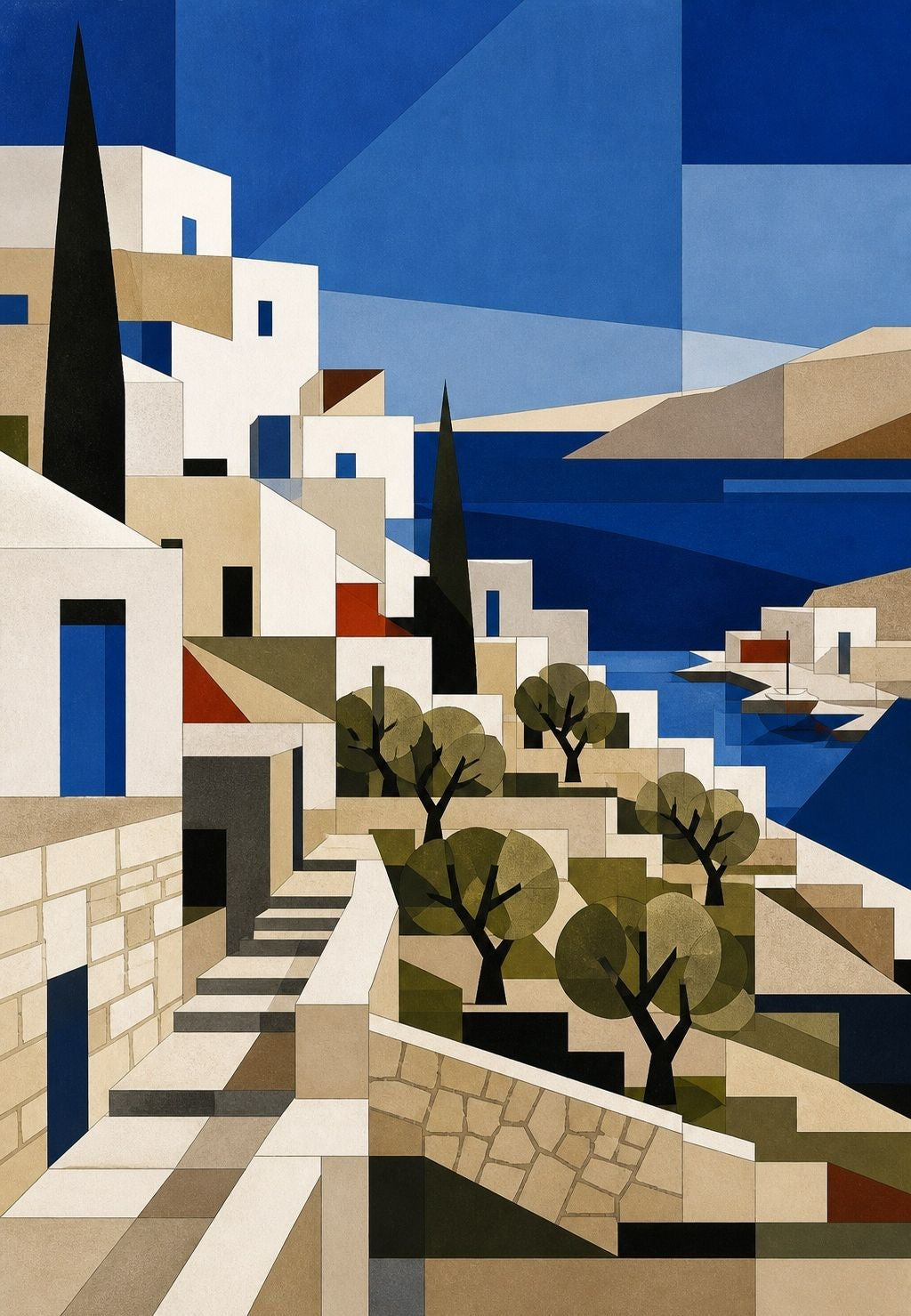 Grecia - I cubi bianchi e i cipressi neri