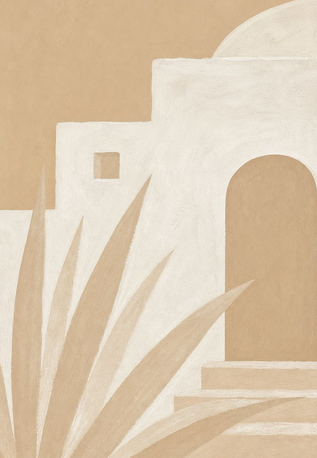 Ibiza - Die Agave an der Mauer