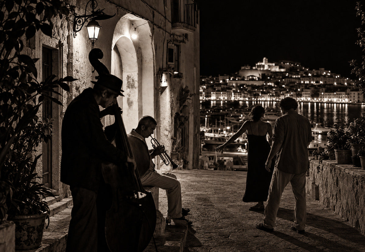 Ibiza - Jazznacht am Hafen (Querformat)