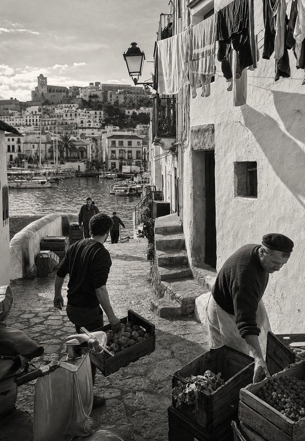 Ίμπιζα - Σοκάκι του λιμανιού τα χαράματα