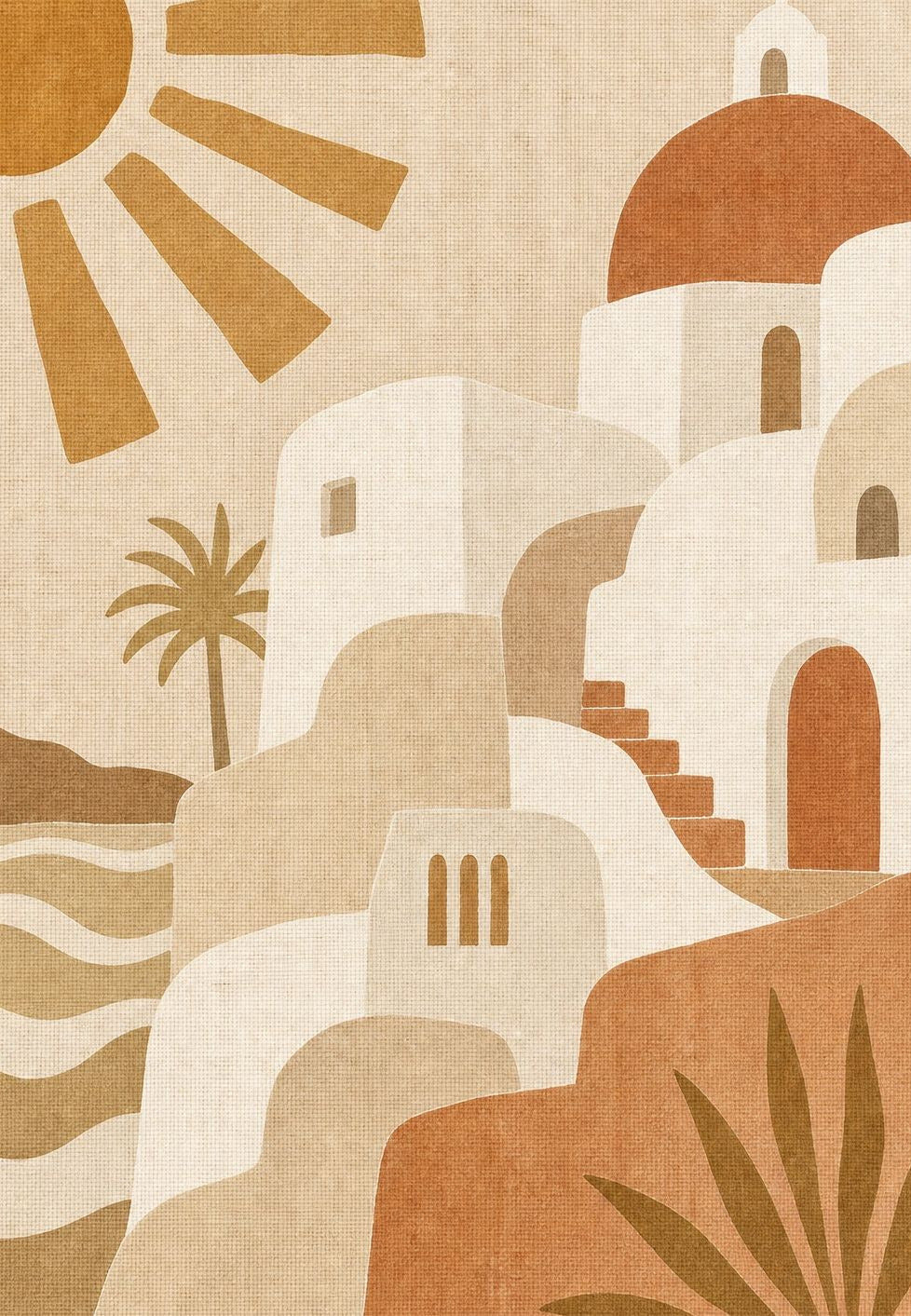 Ibiza - Dorf mit Terrakottakuppeln