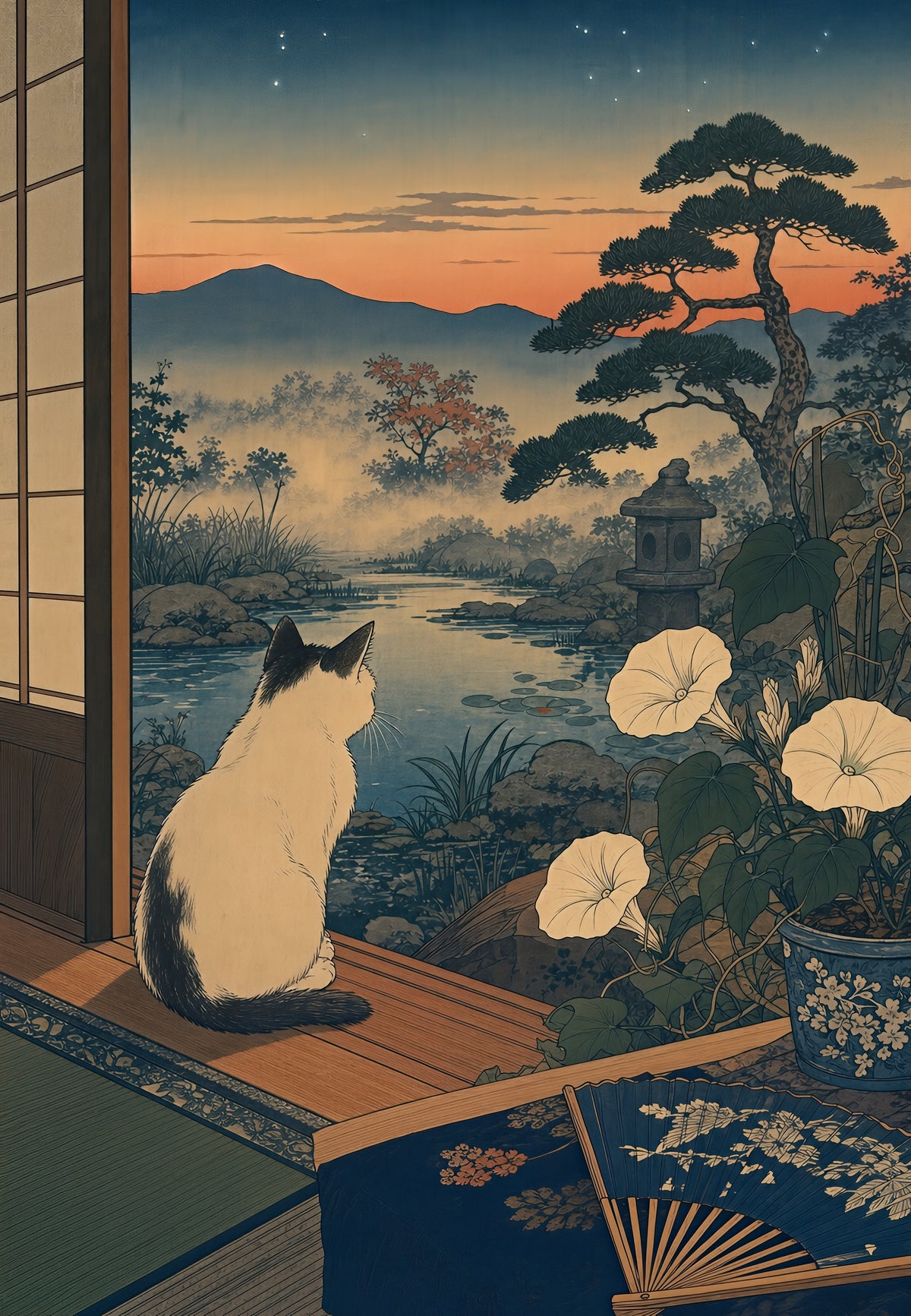 Japon - Le chat à la fenêtre