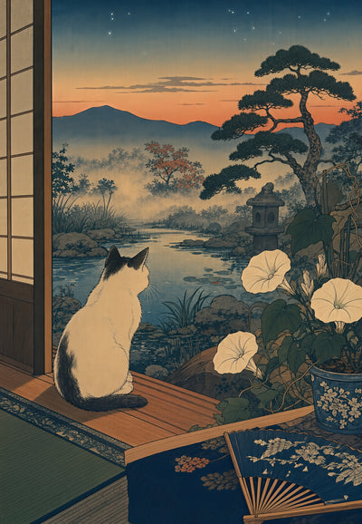 Japan - Die Katze am Fenster