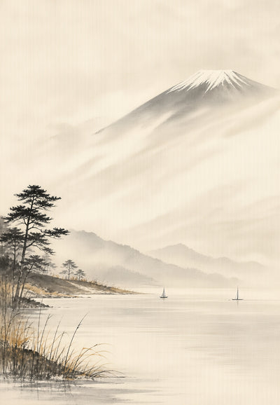 Japan - Nebliger Fuji