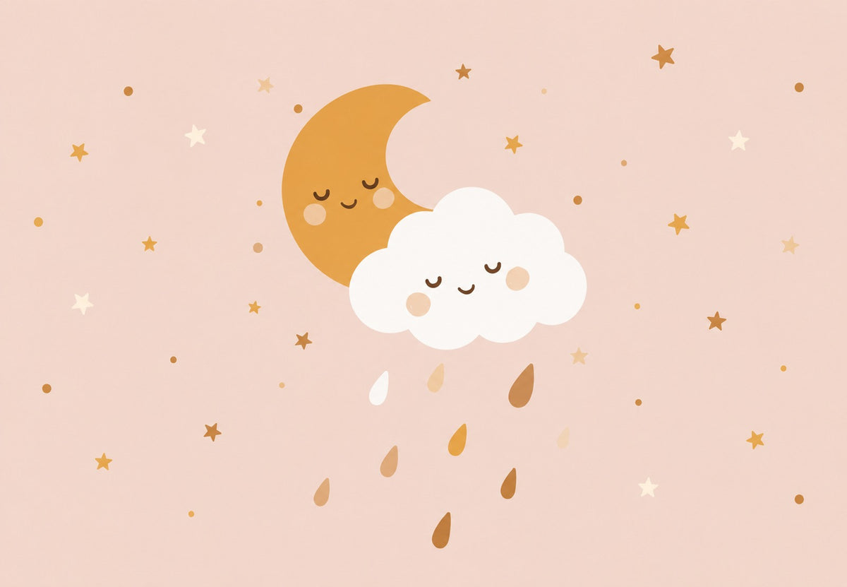 Soft moon and dreaming cloud (Landscape)