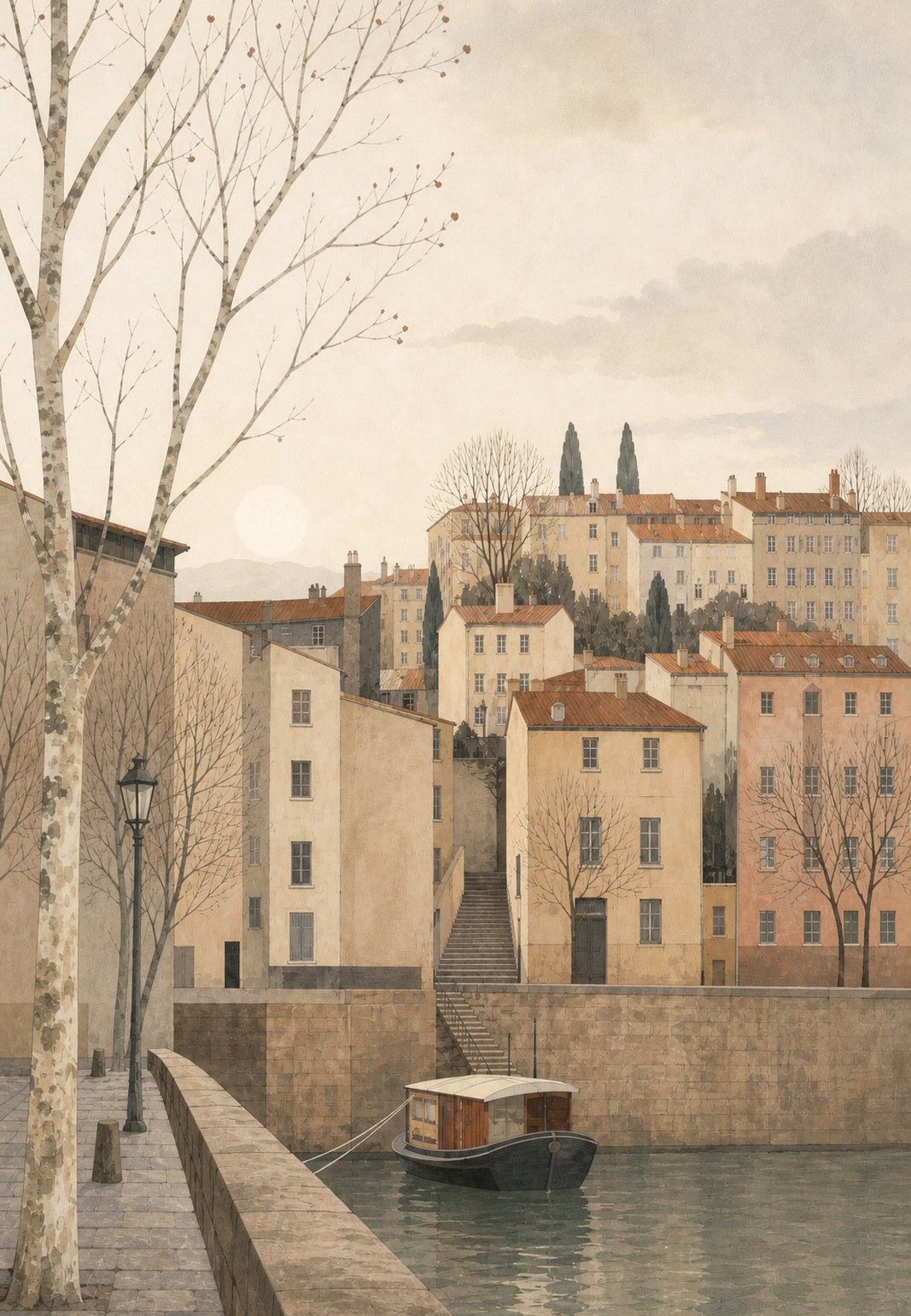 Lyon - Nabrzeże w ciszy