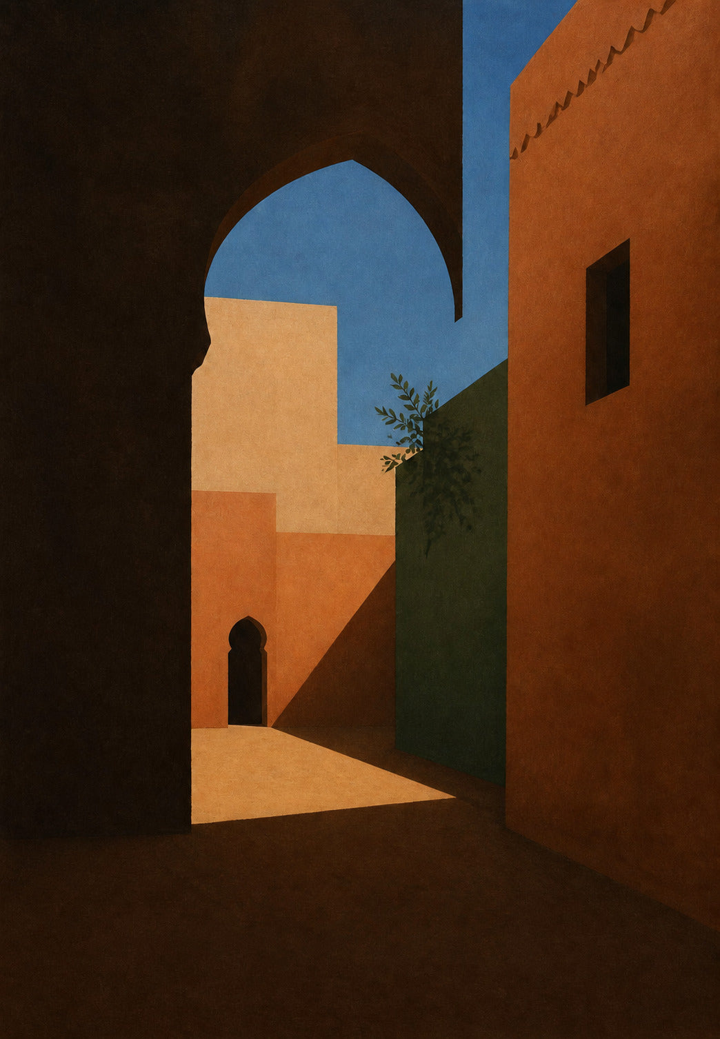 Marrakech - L'arco blu e l'ulivo