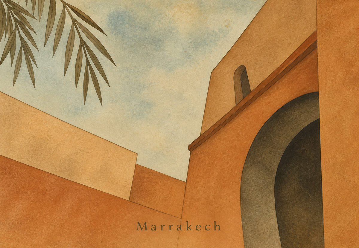 Marrakesh - The Earth Arch Under the Palm (Landscape)