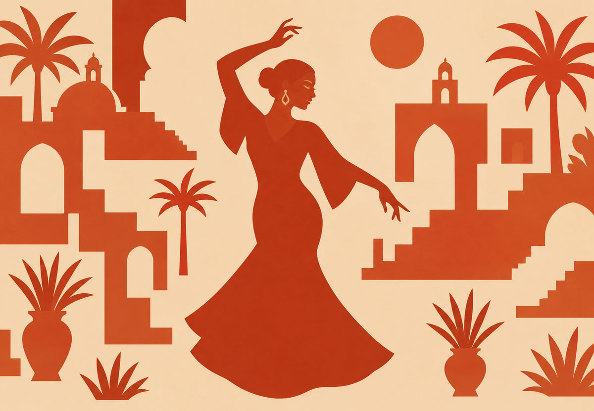 Marrakesh - The Dancer in Silhouette (Landscape)