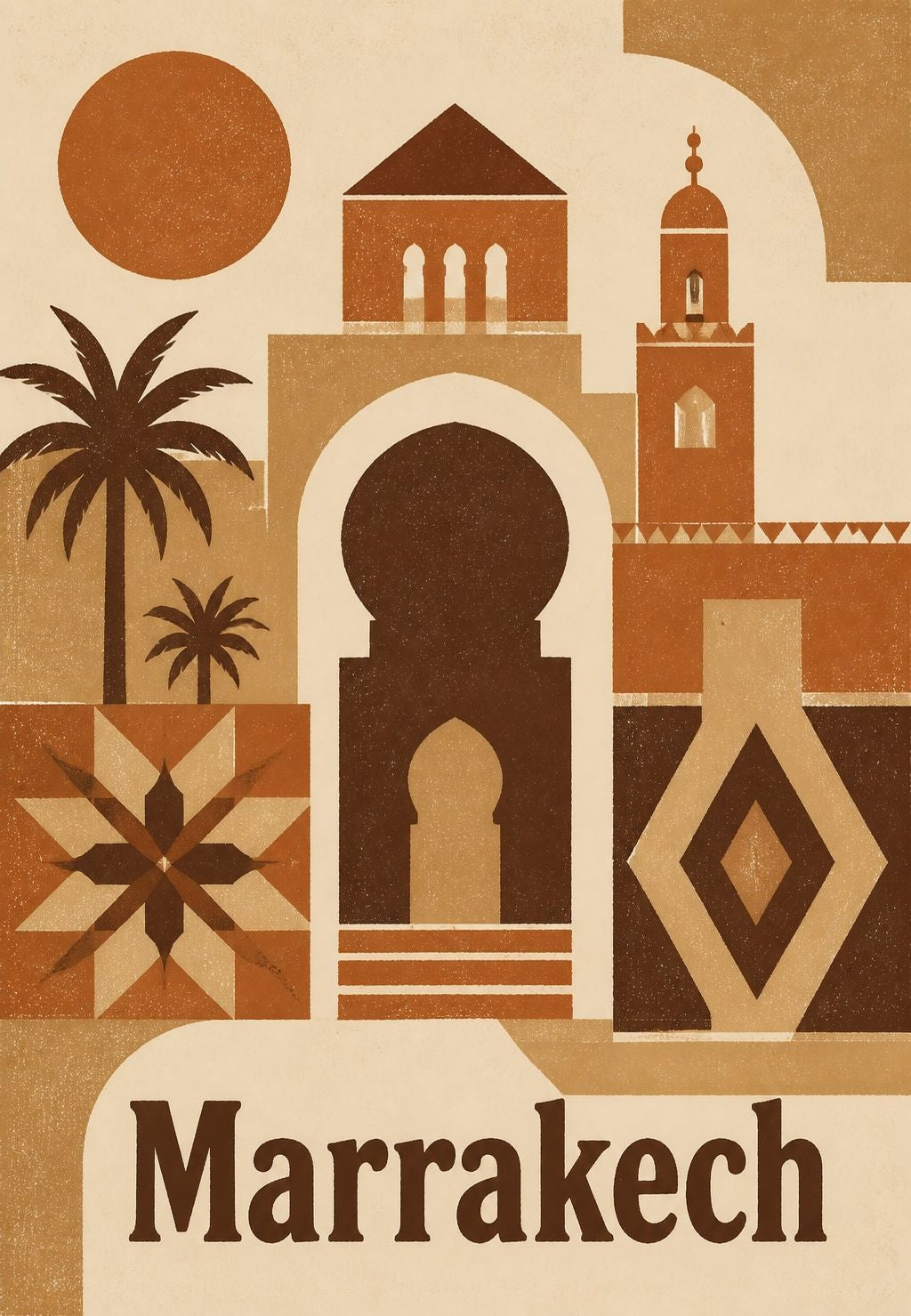 Marrákes - A medina terrakottadarabokban