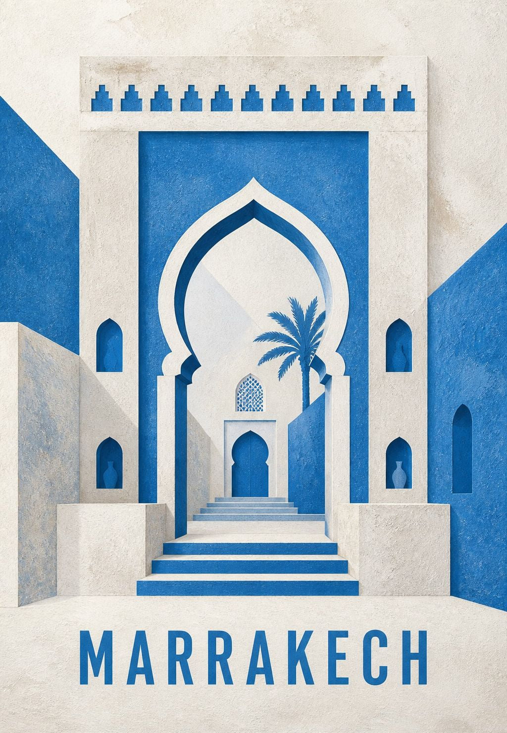 Marrakech - Il corridoio blu Majorelle