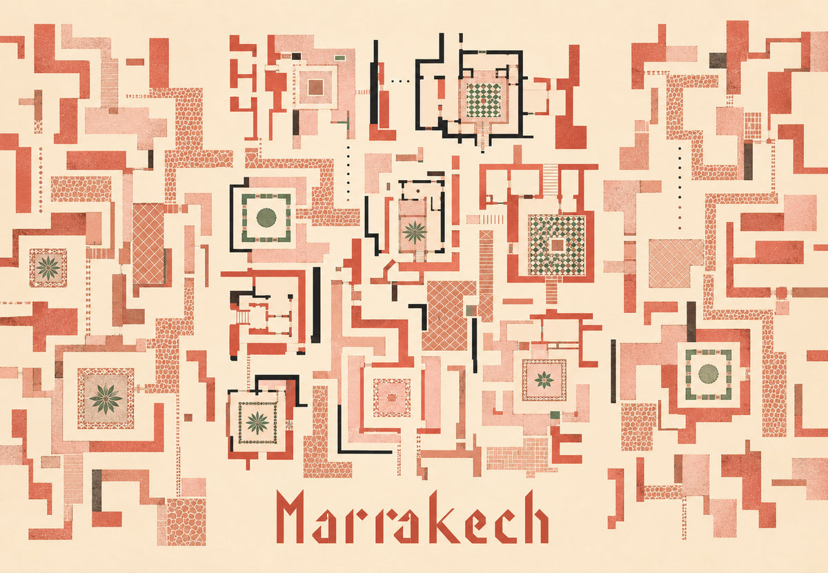 Marrakech - Il labirinto dei vicoli (Orizzontale)