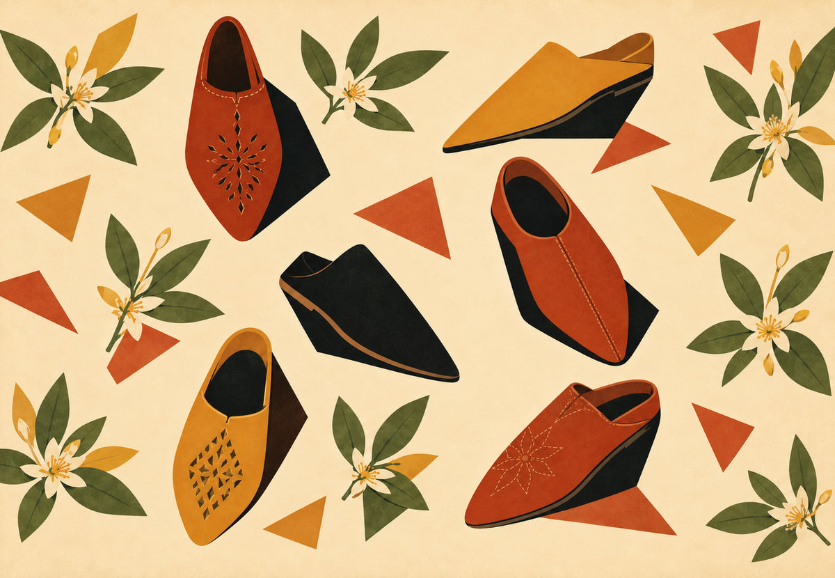 Marrakesh - Babouches and Orange Blossom (Landscape)