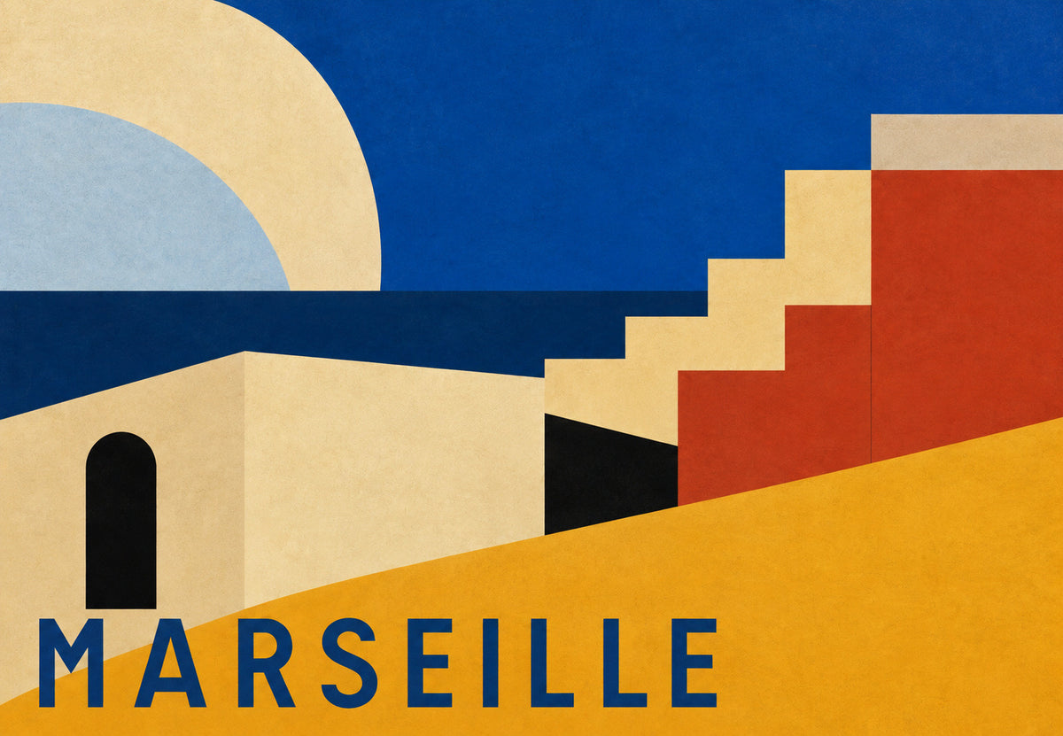 Marseille - Rooftops like stairs (Landscape)