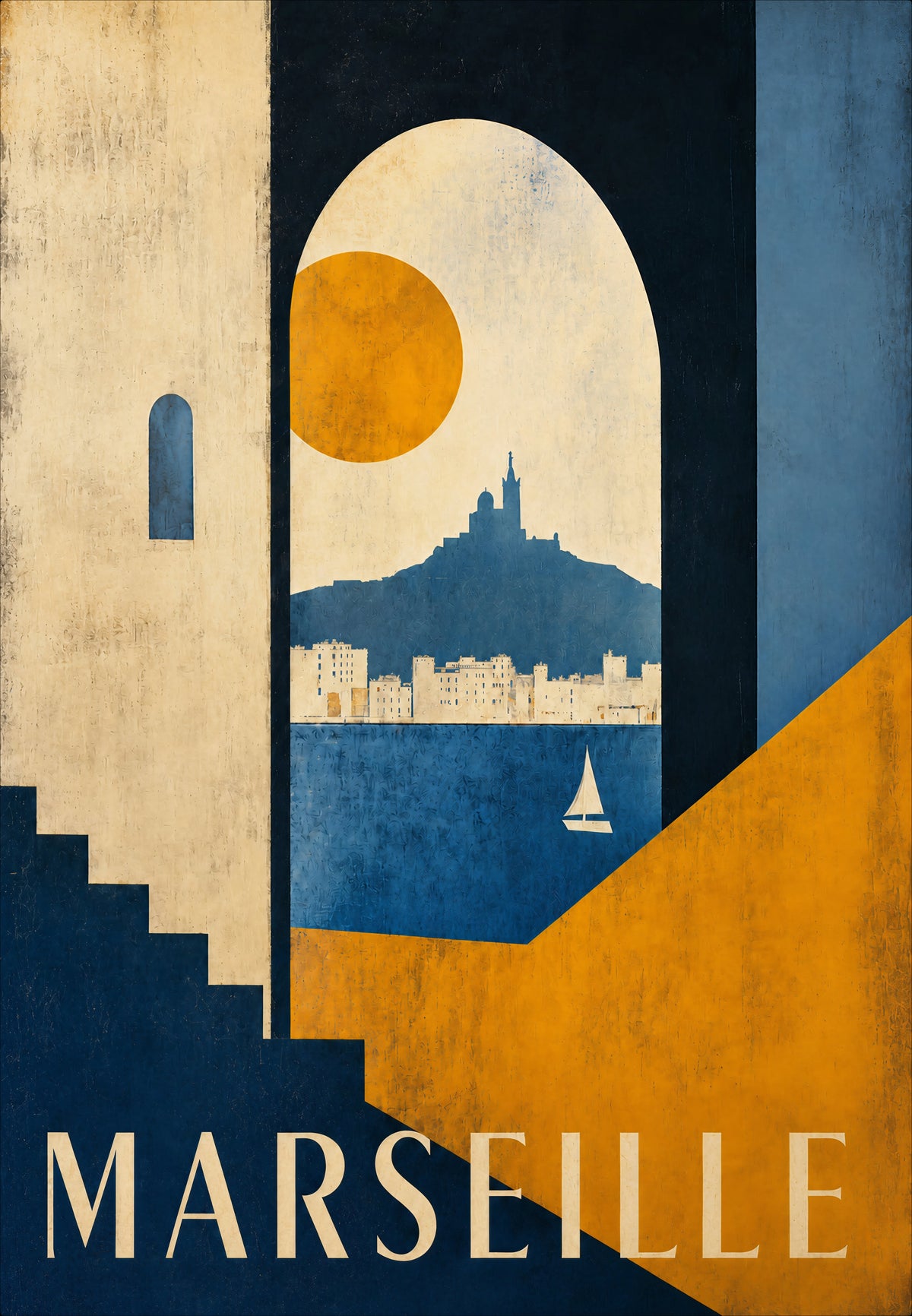 Marseille - The window onto the hill