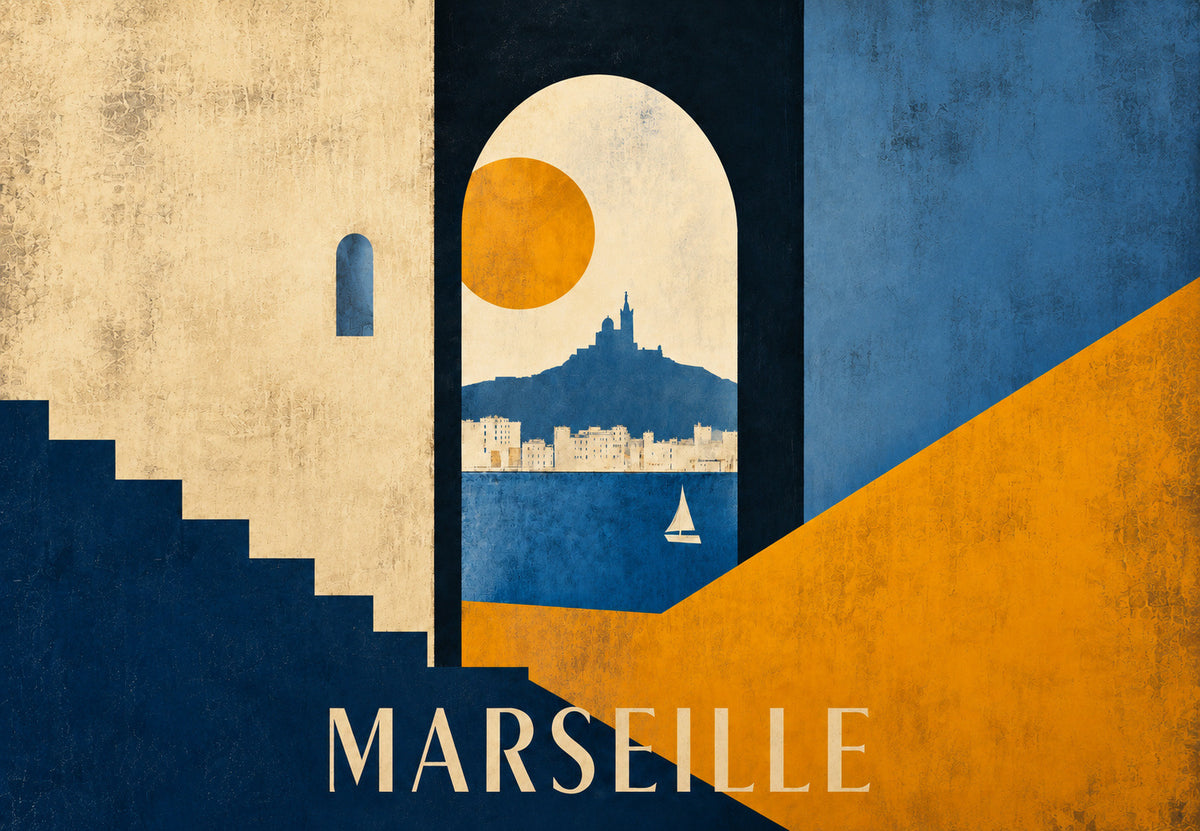 Marseille - Ablak a dombra (Fekvő)