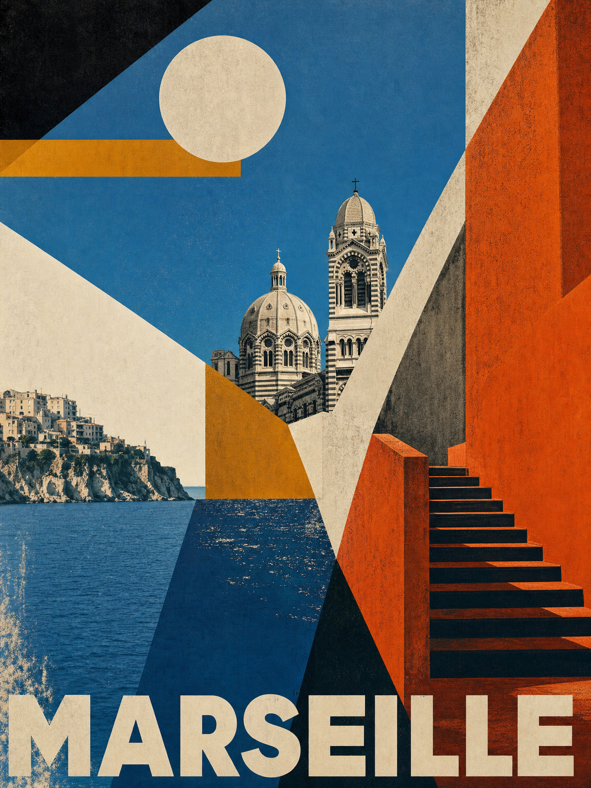 Marseille - Kaptató a katedrálishoz